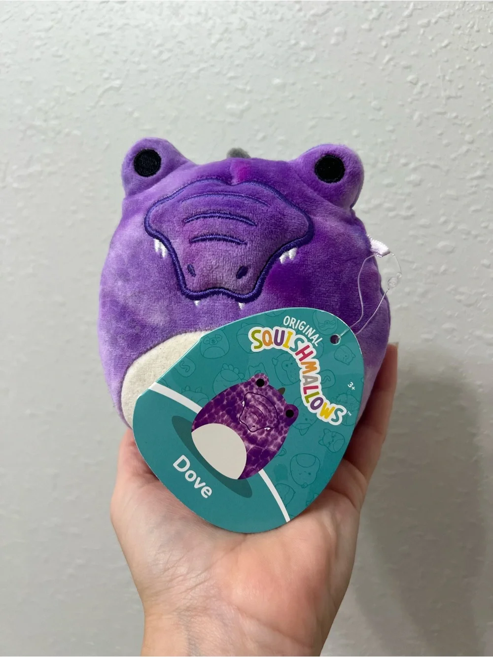 Dove the Alligator Purple tie-dyed Squishmallow