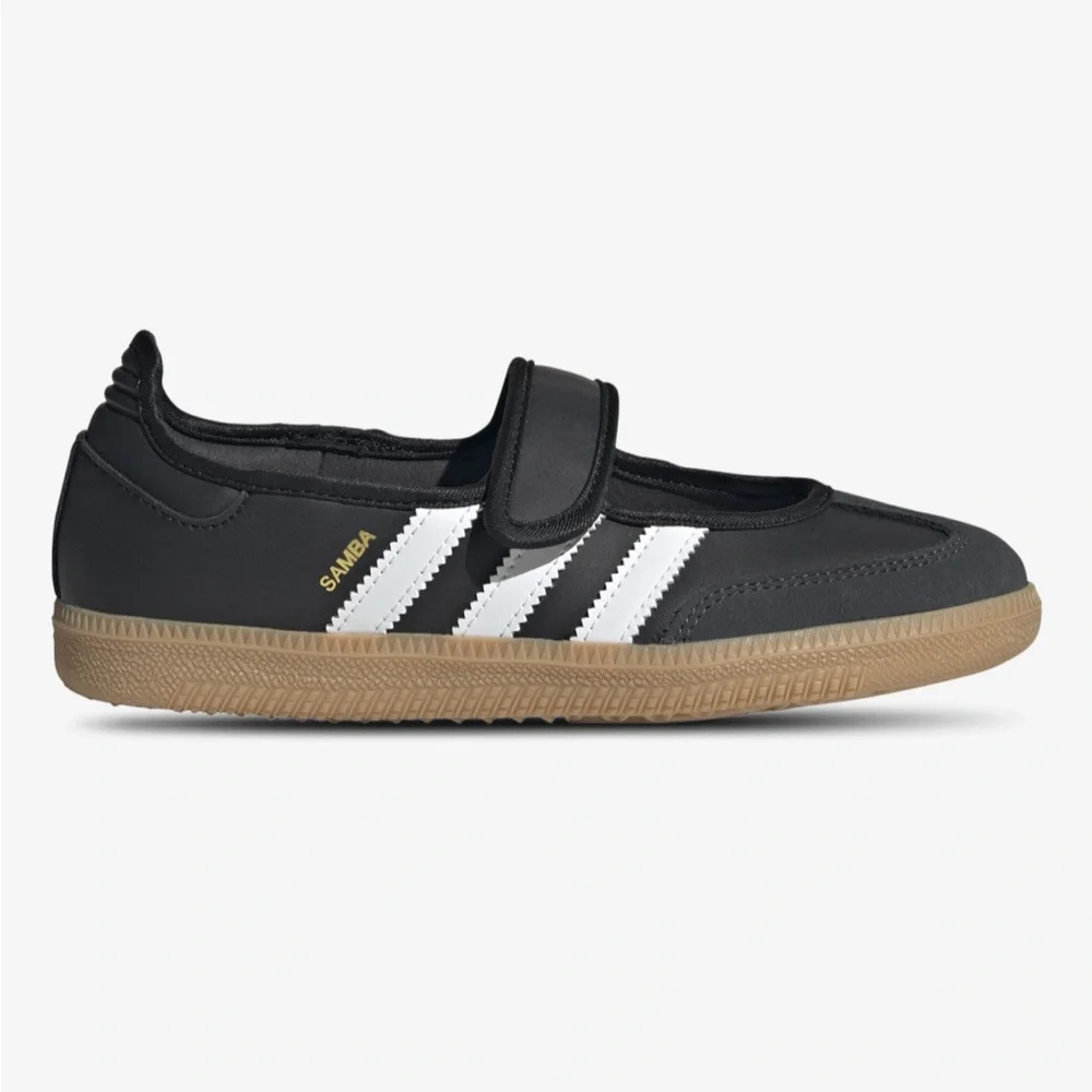 adidas Black, White & Gum Mary Jane Strap adidas Originals Samba Jane