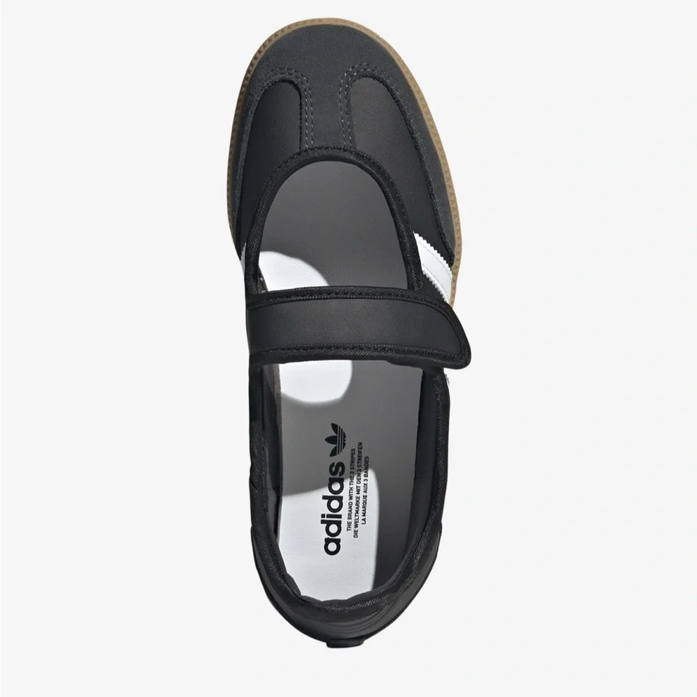 adidas Black, White & Gum Mary Jane Strap adidas Originals Samba Jane