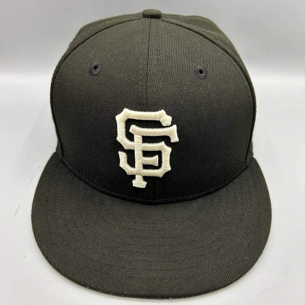 San Francisco Giants Hat Men 7 1/8 Black‎ MLB 59Fifty New Era Fitted Cap