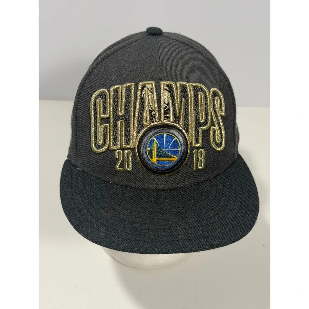 New‎ Era Golden State Warriors 2018 NBA Champions 9FIFTY Snapback Hat Grey Gold