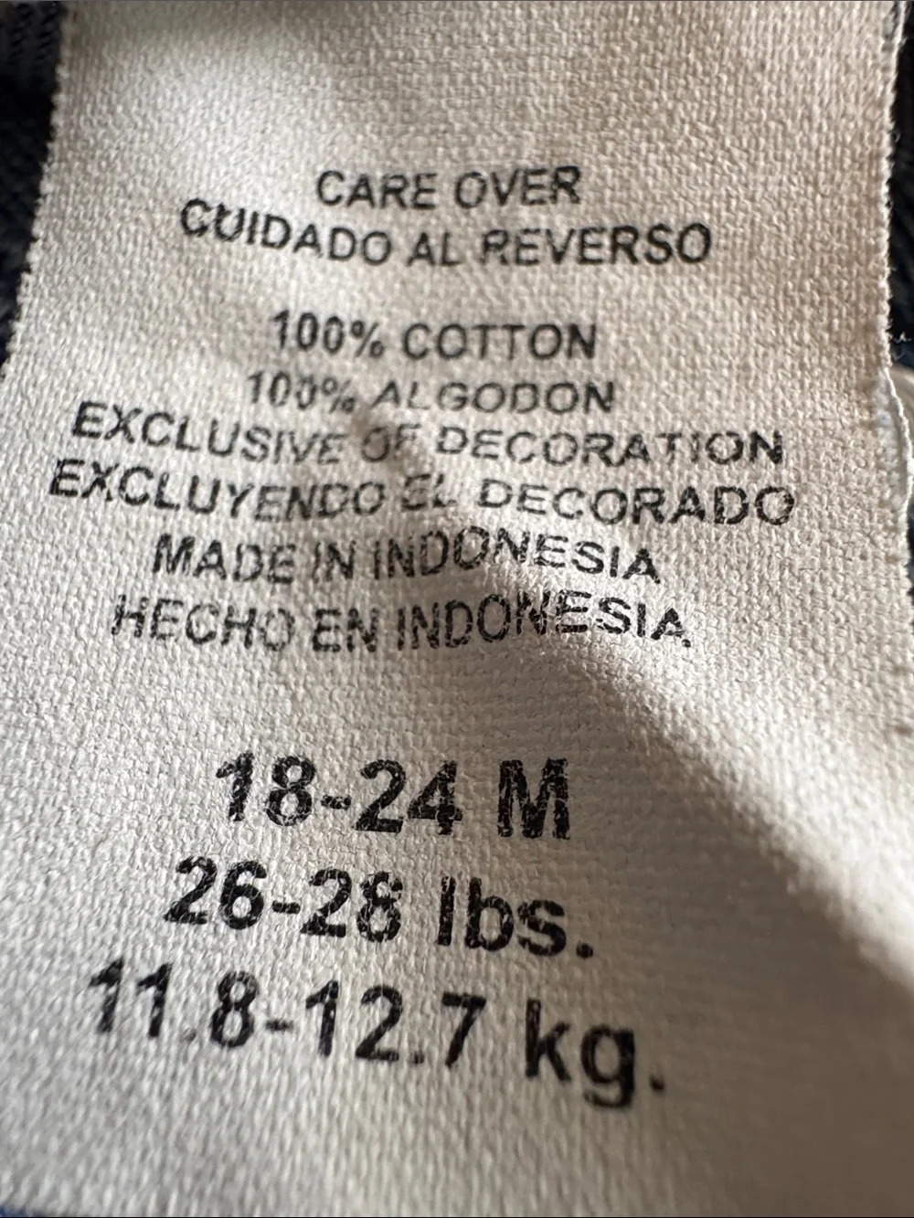 Carters soft denim