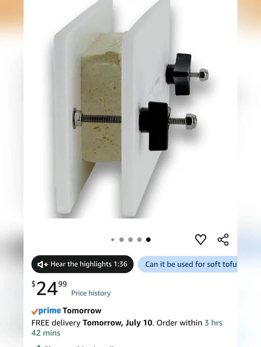 EZ Tofu Press compact press