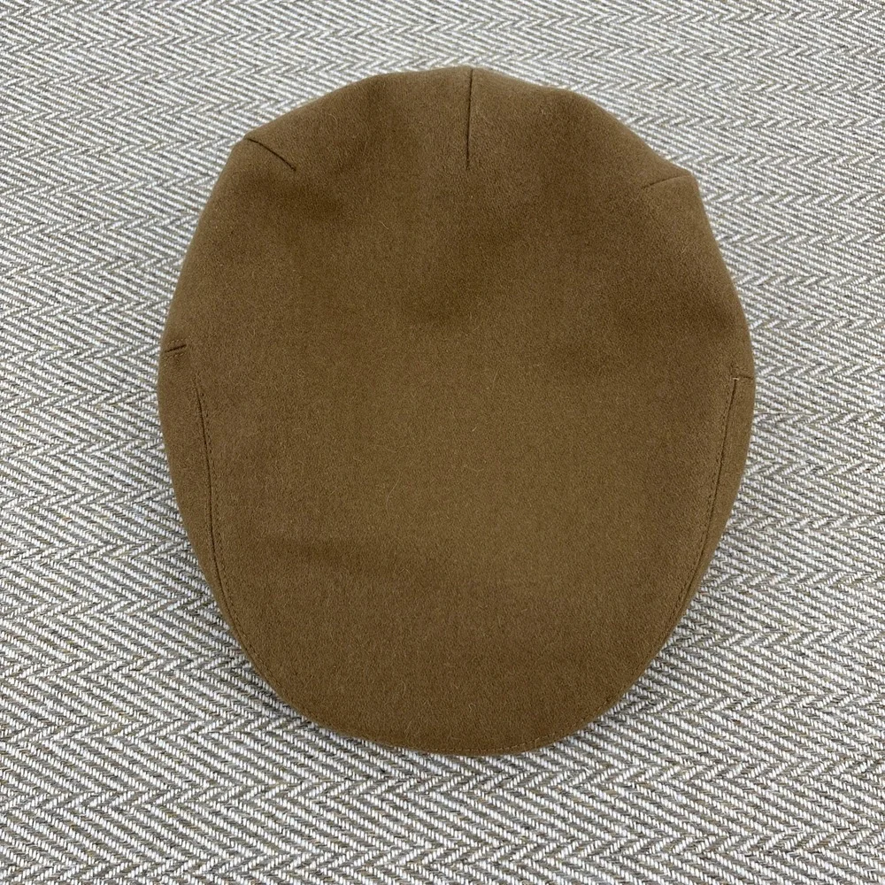 Walrus Brand Hats Wool Cap Snap Br. Quilted Interior Camel XL