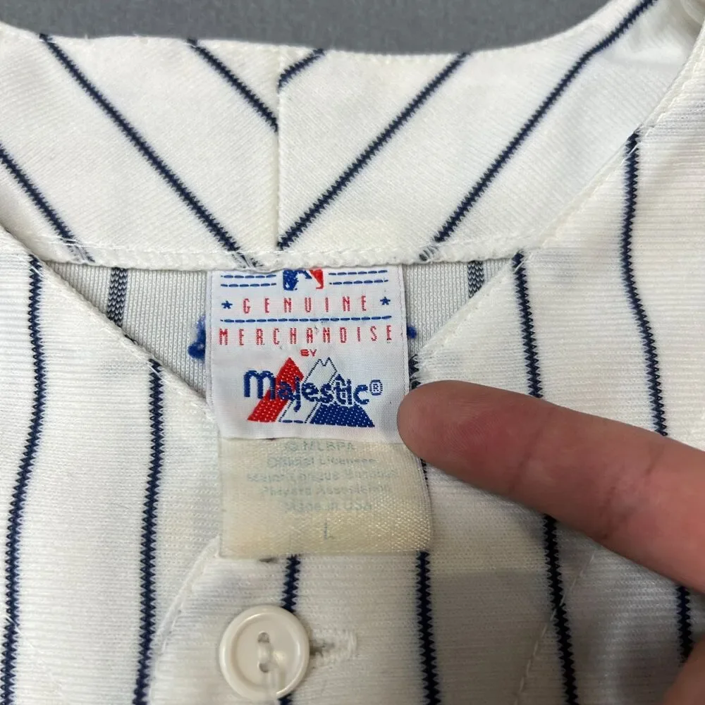 Vintage Majestic Genuine Merchandise New York Yankees Jersey Men's L White MLB
