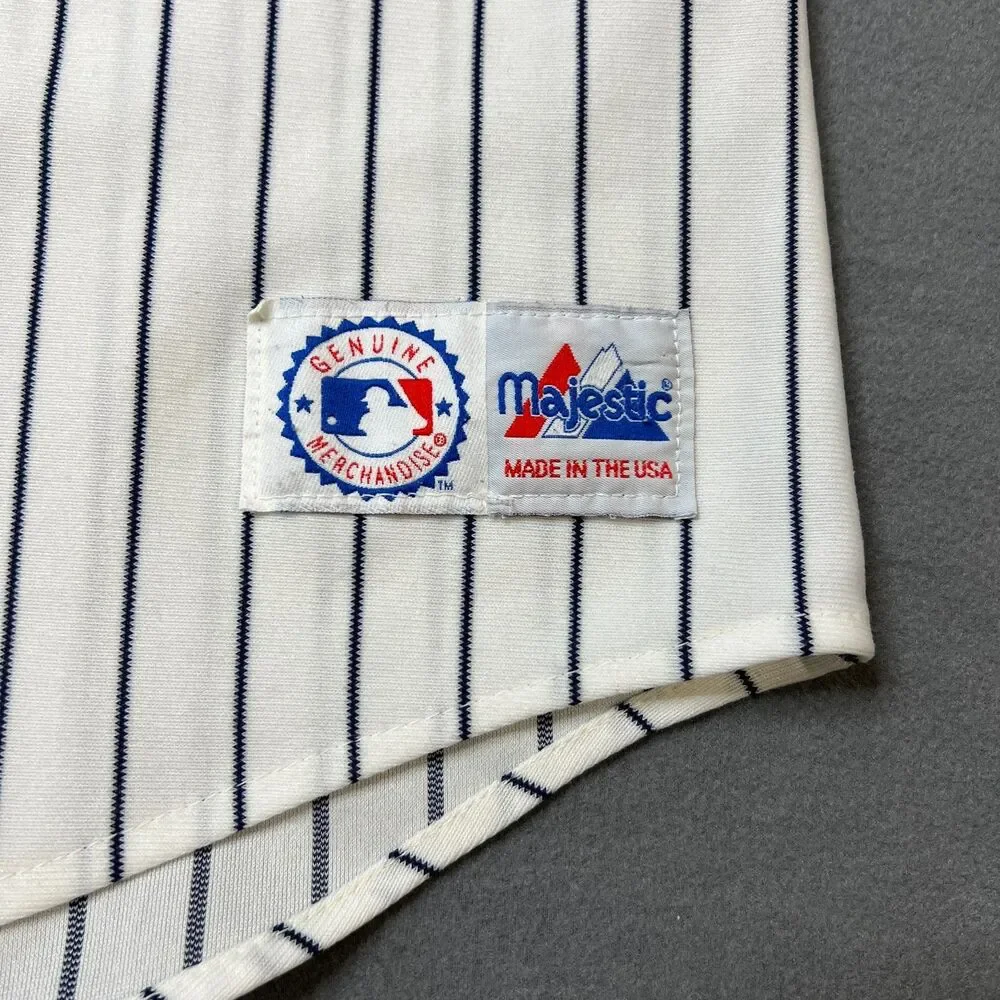 Vintage Majestic Genuine Merchandise New York Yankees Jersey Men's L White MLB