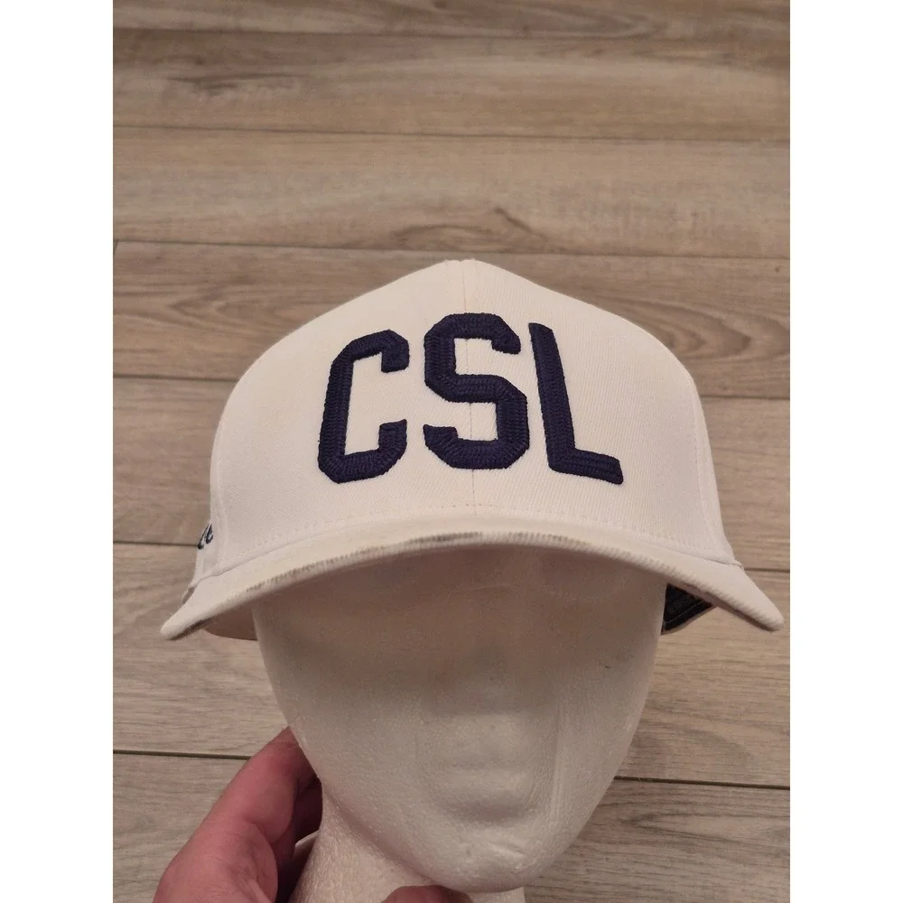 G/FORE CSL Cabot Saint Lucia Golf Hat White‎ Snapback Navy Embroidery Mens