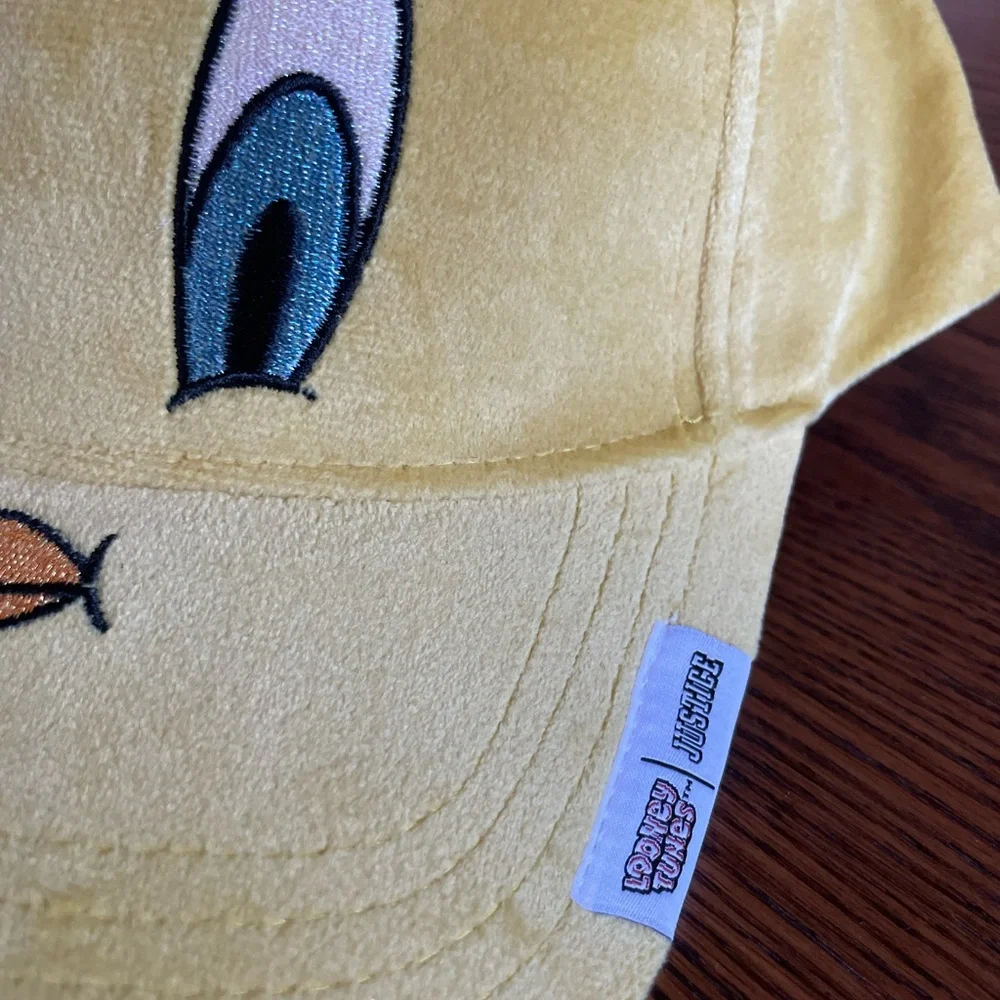 Looney Tunes Justice Tweety Bird Yellow Plush Baseball Cap