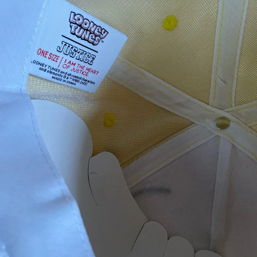 Looney Tunes Justice Tweety Bird Yellow Plush Baseball Cap