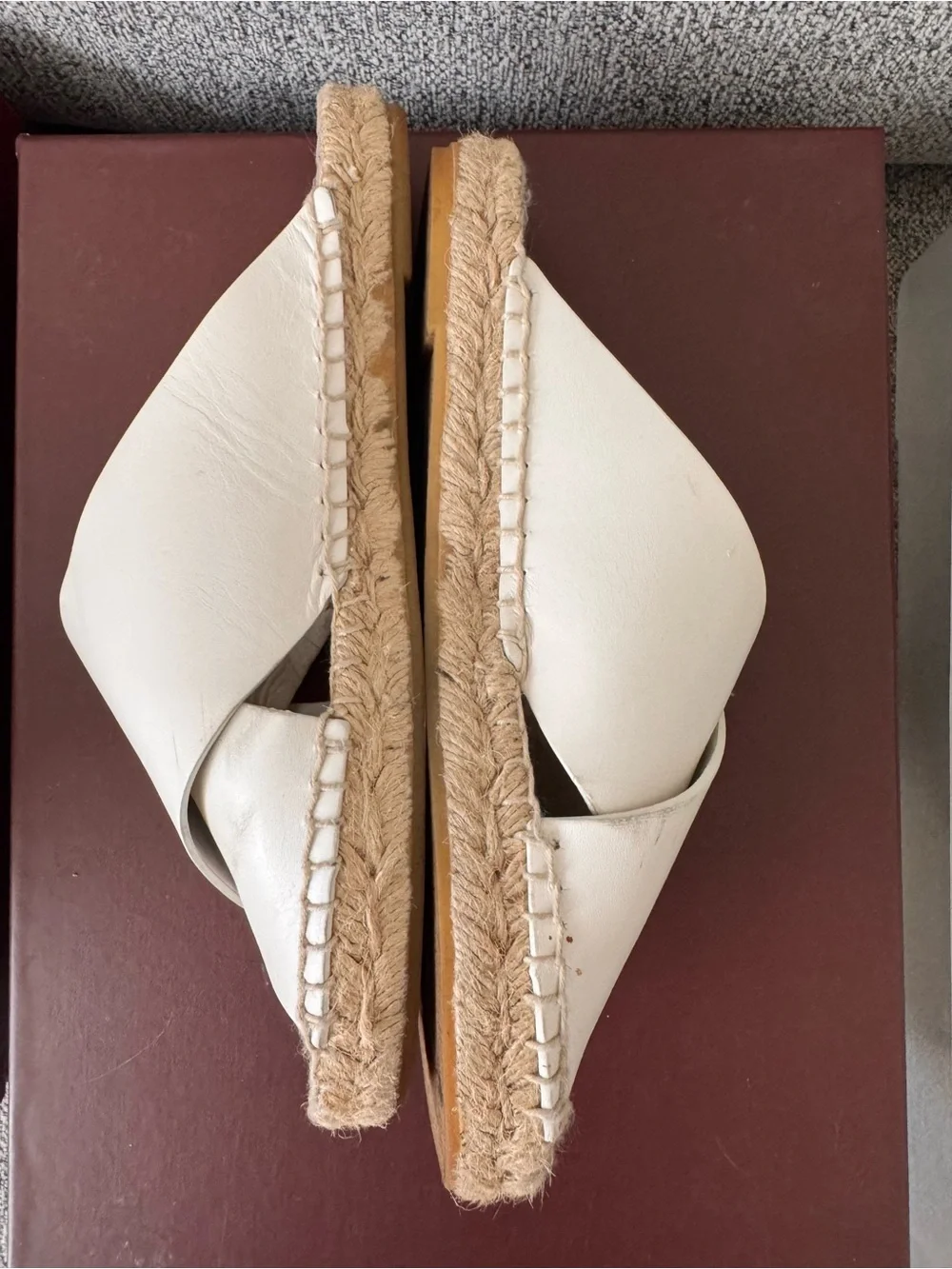 Vince cream leather