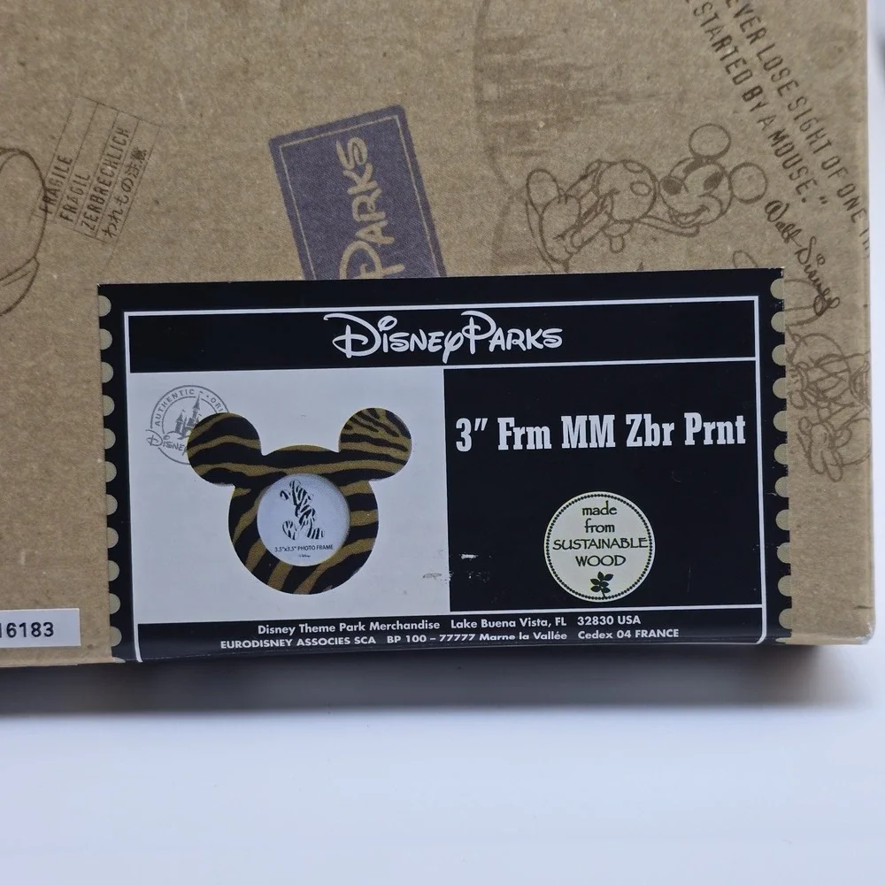 Disney Parks Mickey Mouse Zebra Safari 3.5