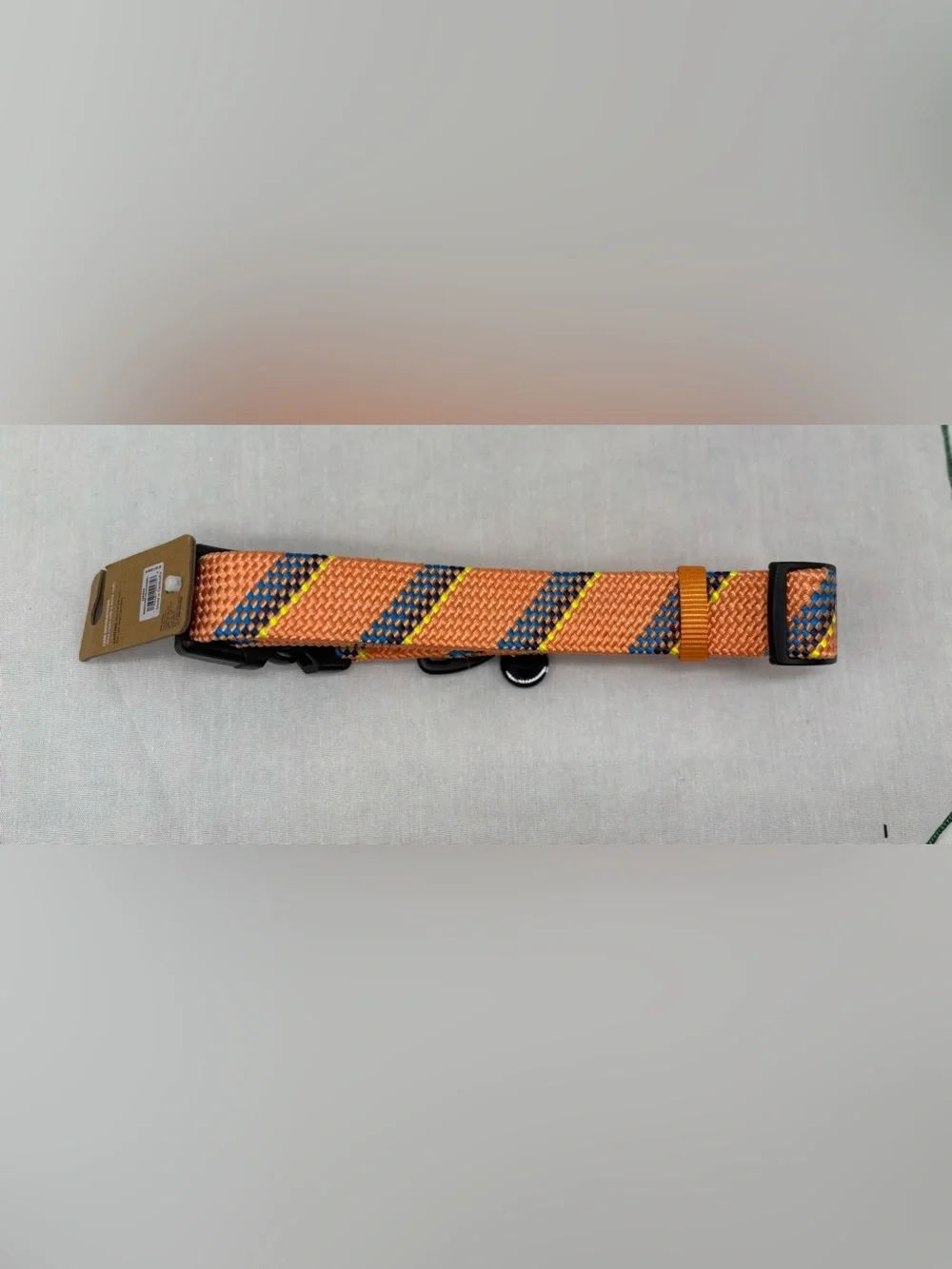 Arcadia Trail Rope Paracord Dog Collar Large-Fits 17”-26” Neck, Orange Blue