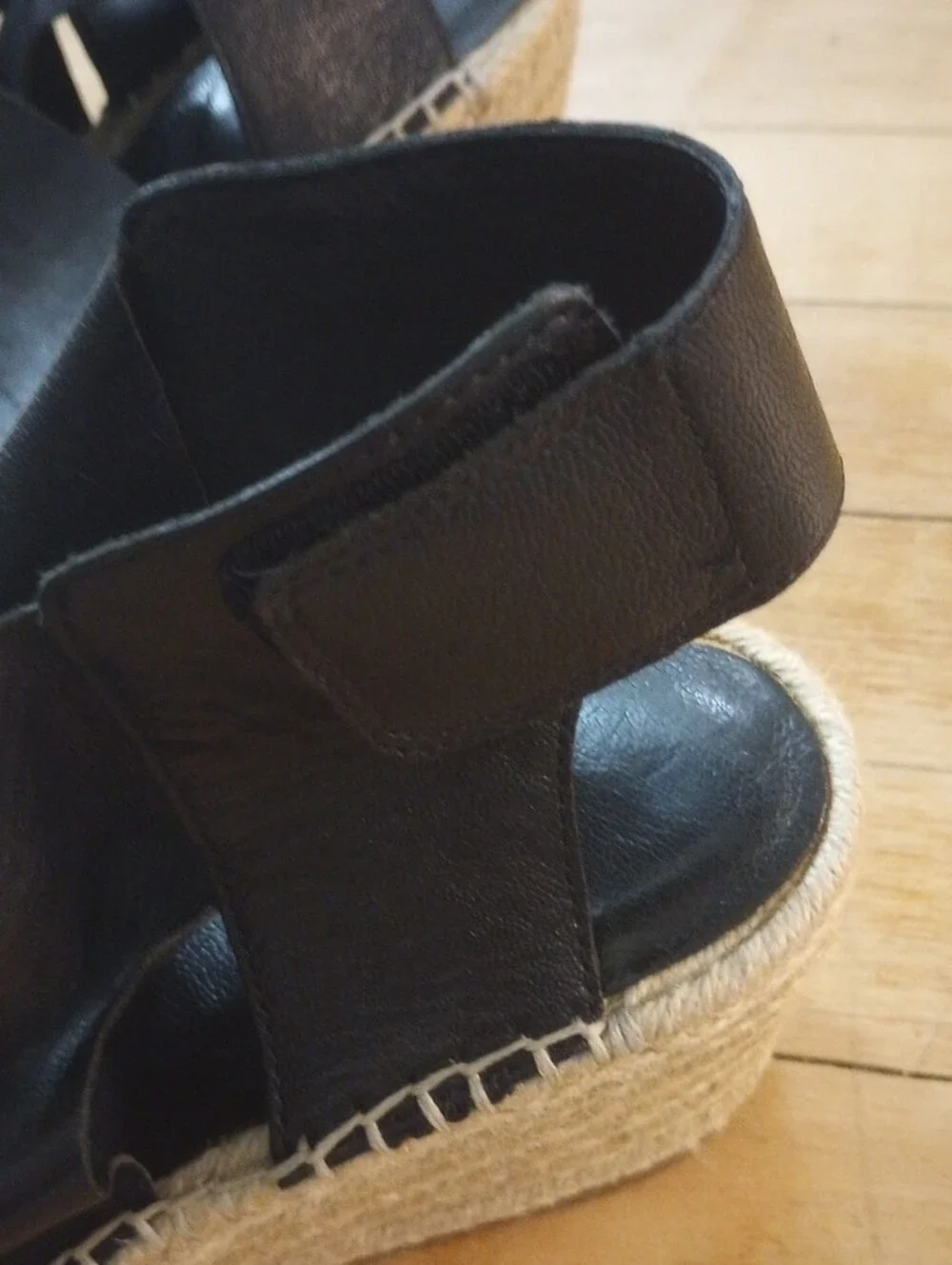 Eileen Fisher black leather