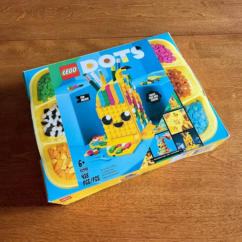 Lego Dots banana pen holder set 41948 NIB