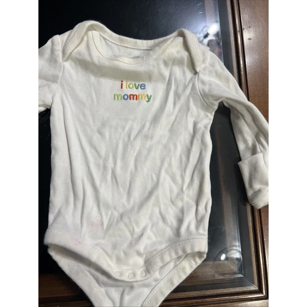 Baby Girl Gymboree 0-3 Month I‎ Love Mommy Little Ladybug Bodysuit