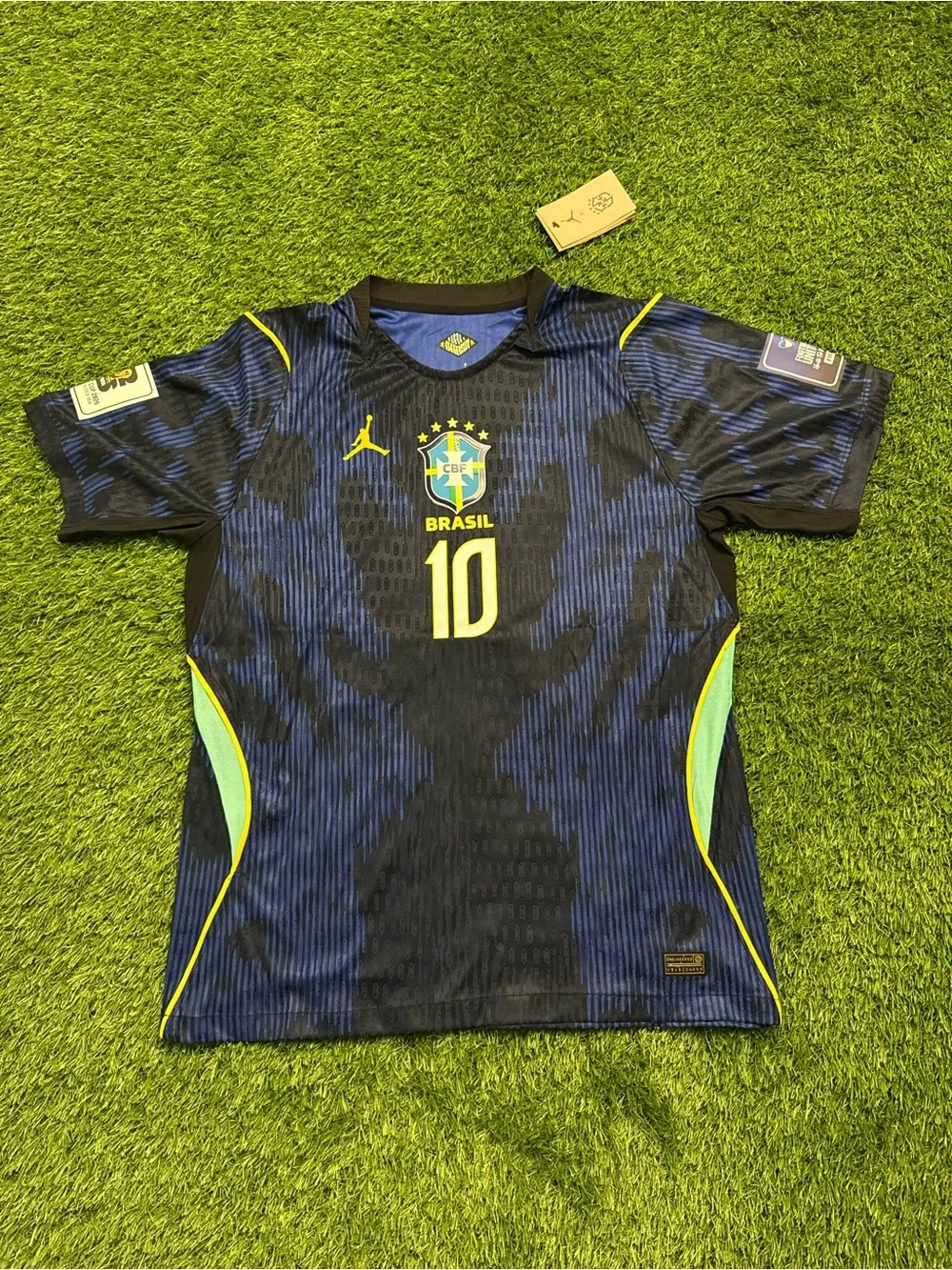Jordan Brazil World Cup Jersey Neymar Jr #10 Size L