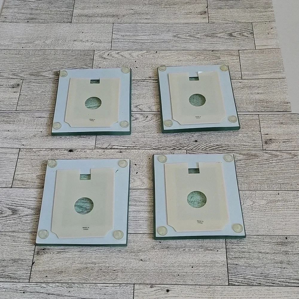 Glass Photoframe Coaster‎ Set of 4