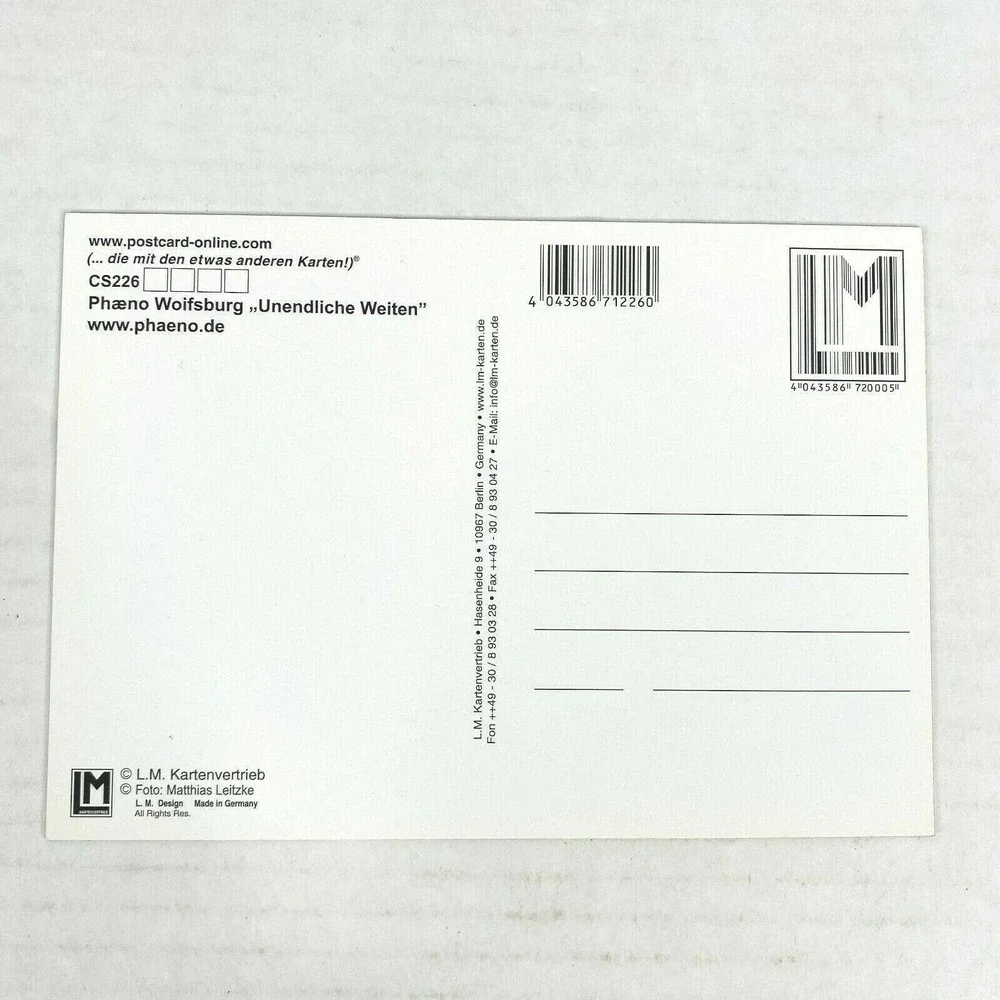 Phaeno Wolfsburg Germany Photo Waving‎ 3-D Postcard