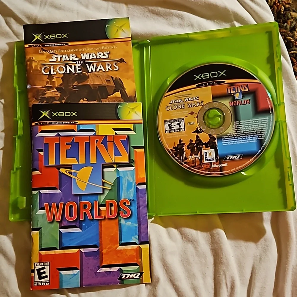 1/2 PRICE🔻Xbox Lucas Arts Star Wars Clone Wars/Tetris