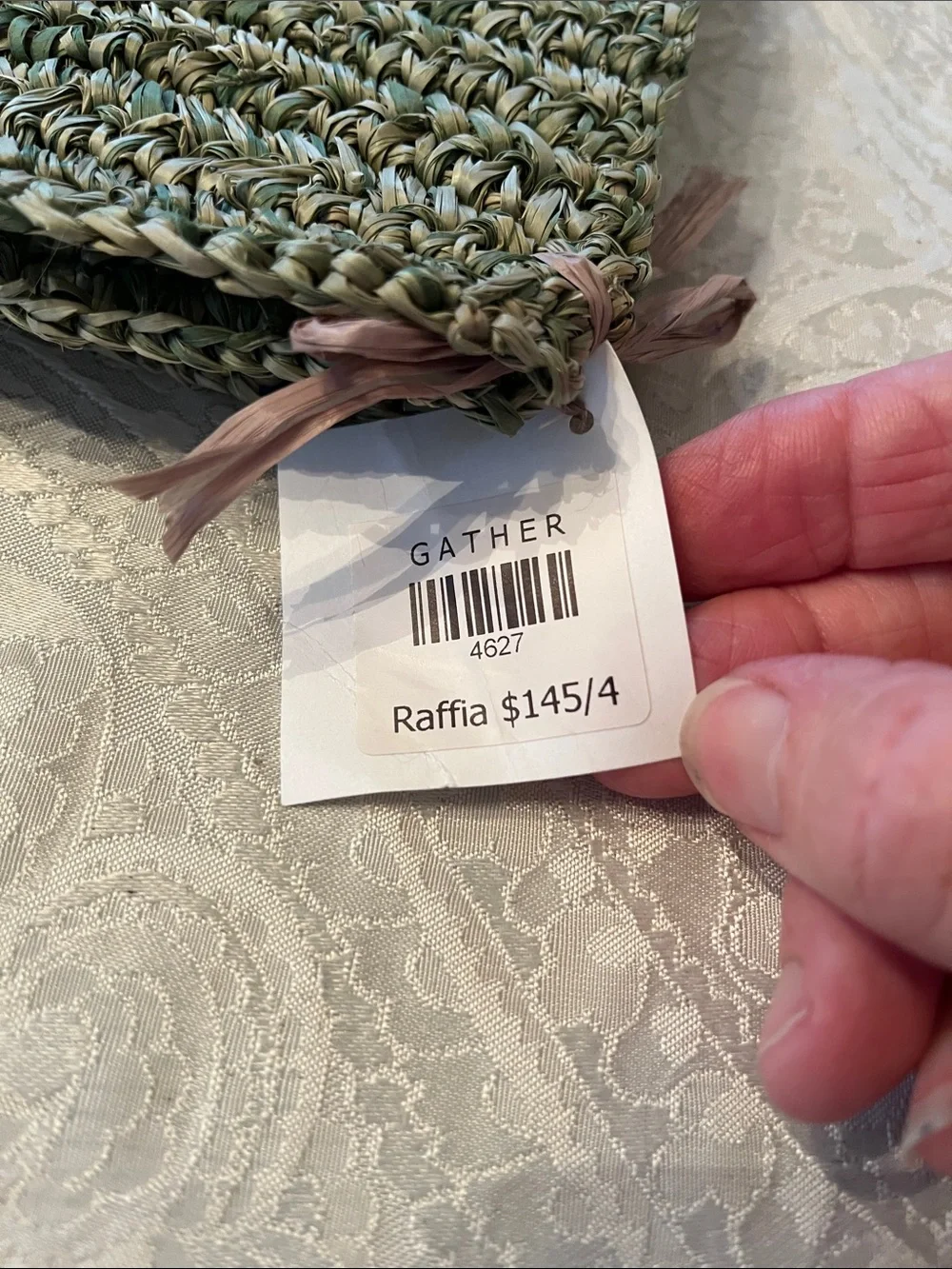 Gather handwoven green