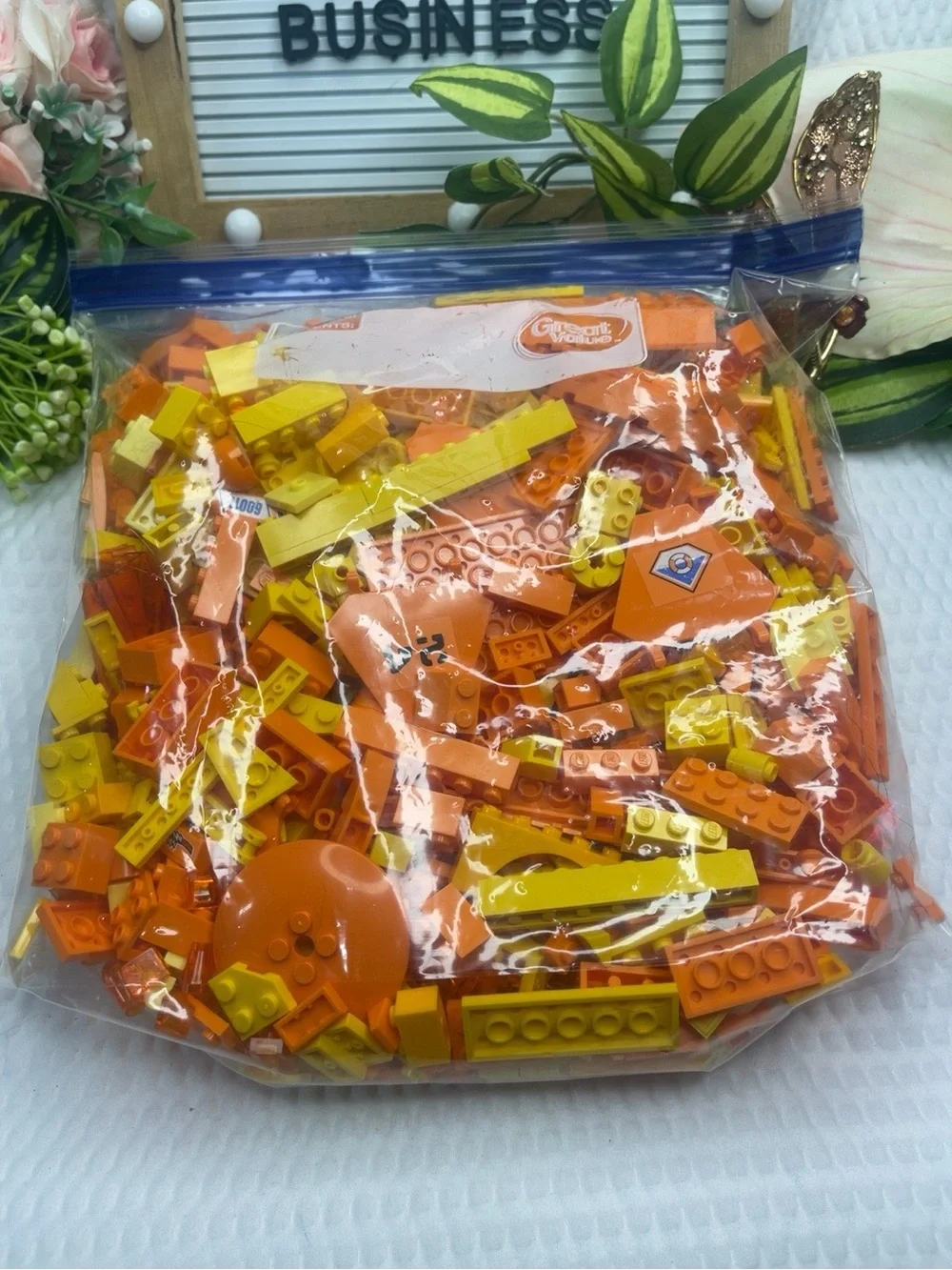 Lego orange yellow