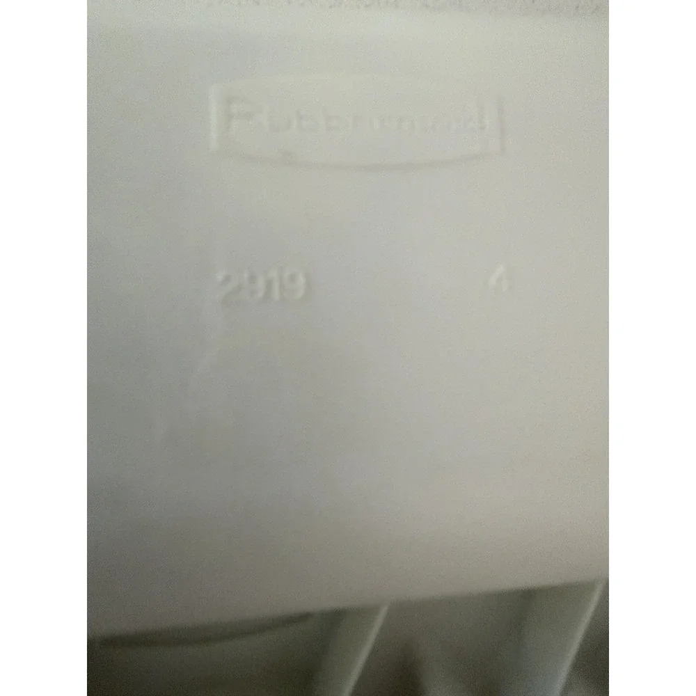 VTG Rubbermaid WhiteSilverware Flatware Utensil Holder Tray #2919 Made In USA