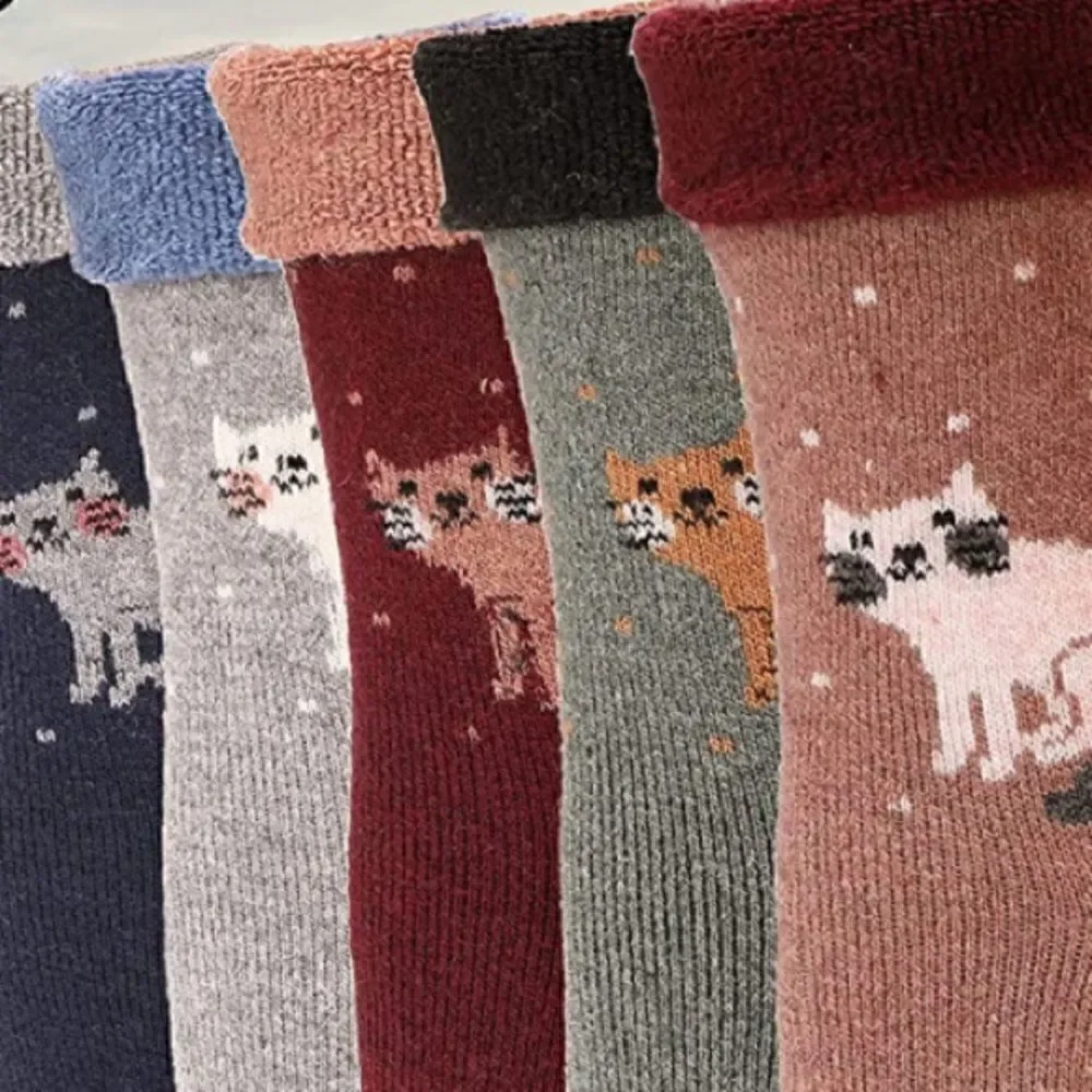 Cuffed cat socks