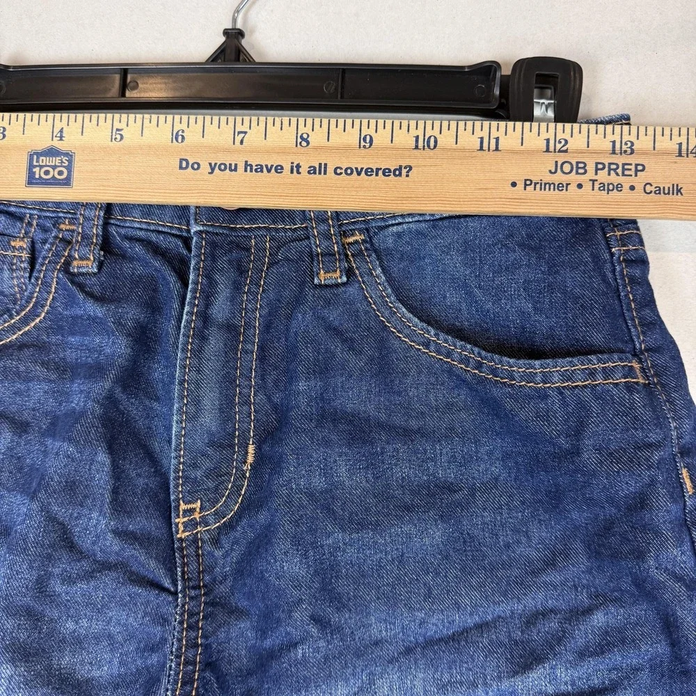 Old Navy Shorts Girls 14 Blue High Rise Denim Cutoff Adjustable Waist Frayed Hem