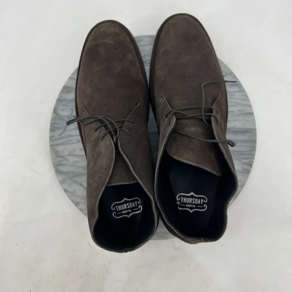 Thursday Boot Co Mens 16 Brown Scout Chukka Ash Suede Handmade Modern Comfort