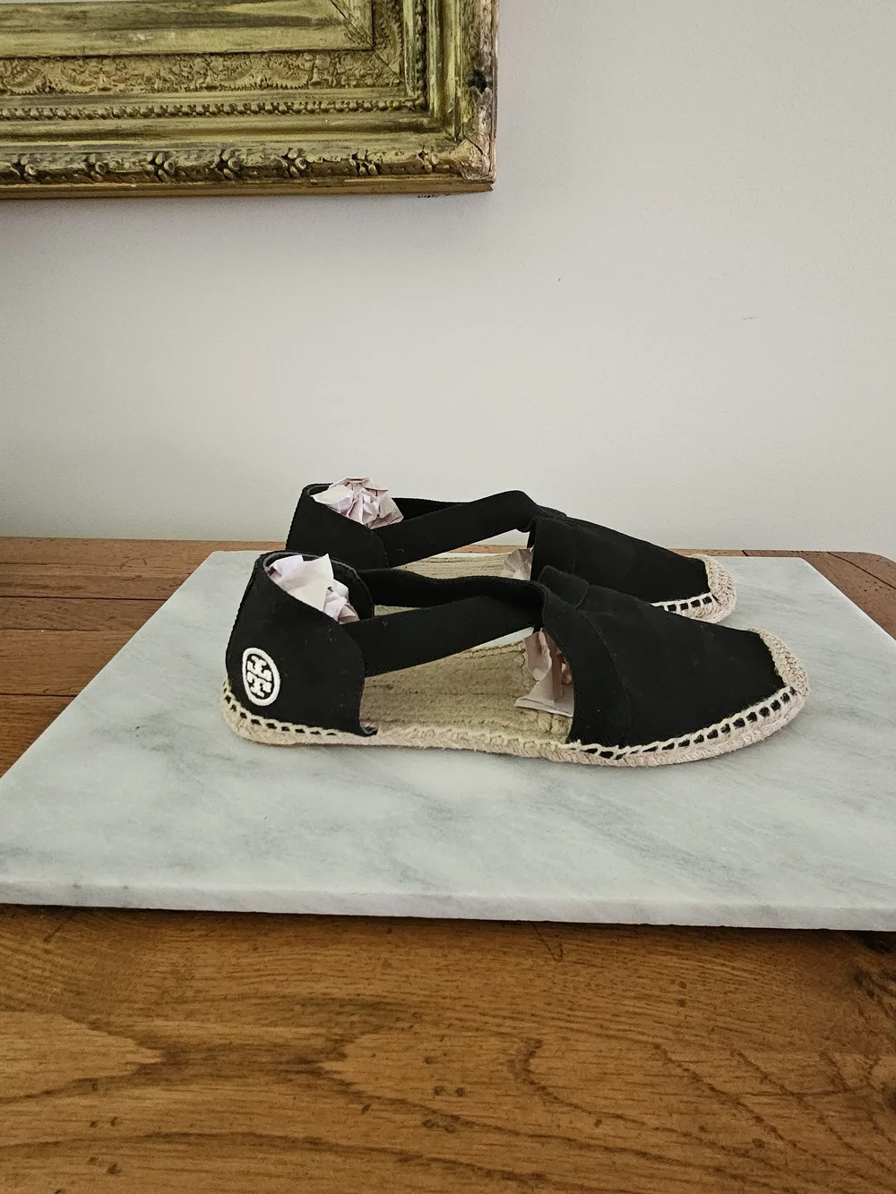 Tory Burch black espadrille