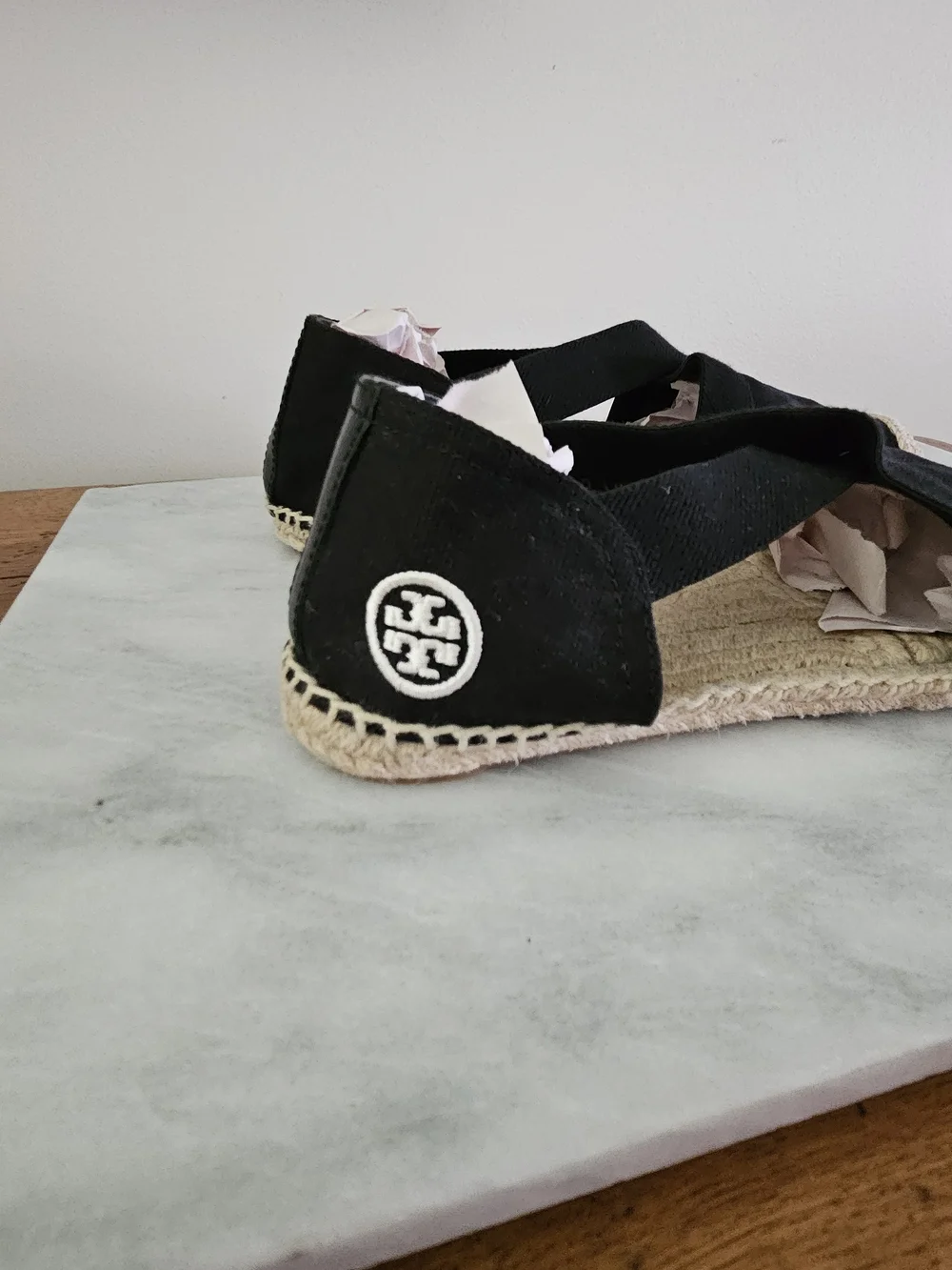 Tory Burch black espadrille
