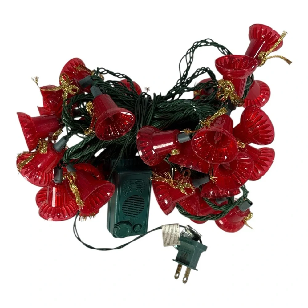 VTG 40 Musical Bell Lights in Motion Christmas Tree 21 Songs + 7 Light Functions