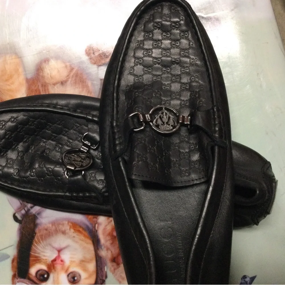 Gucci black leather
