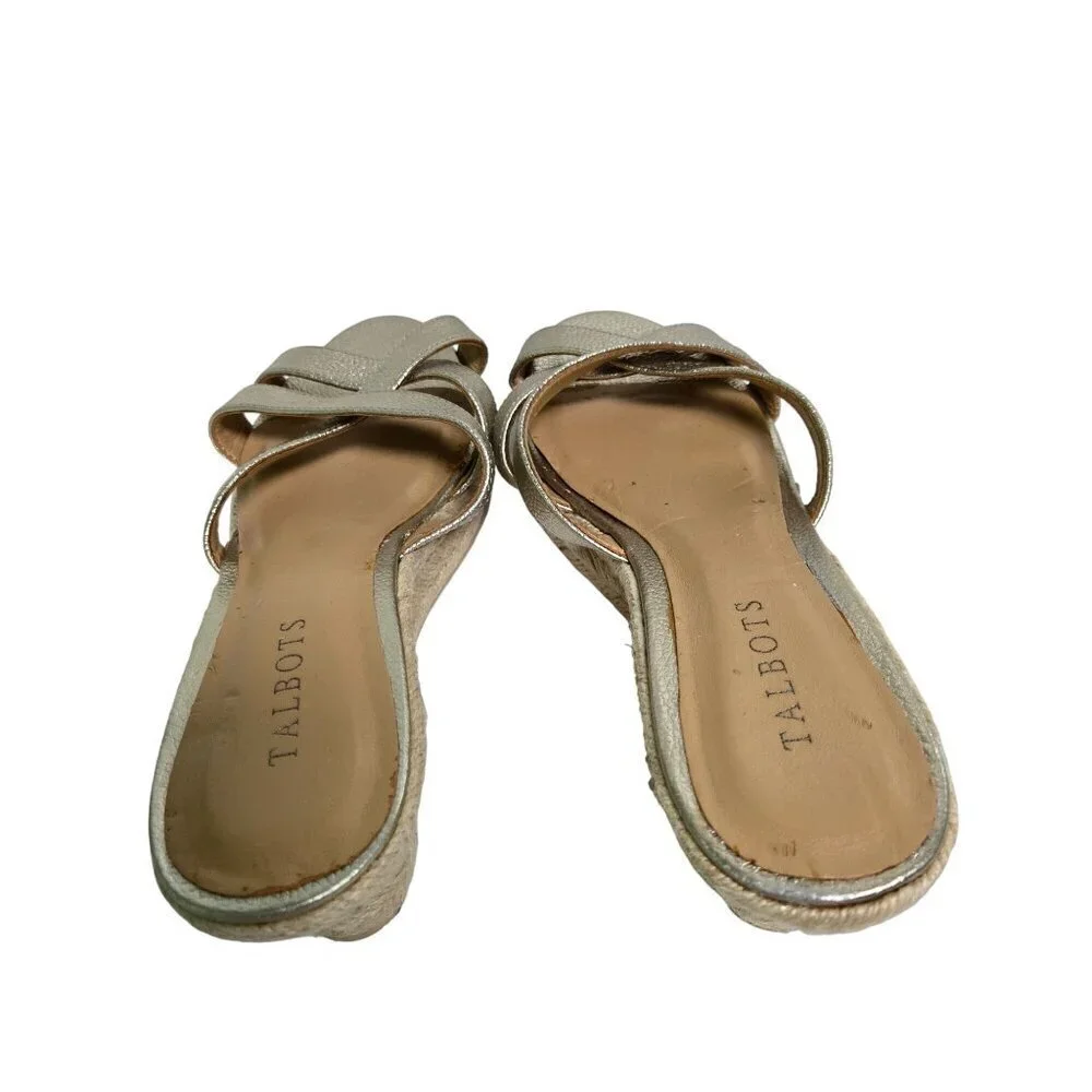 Talbots gold espardrille