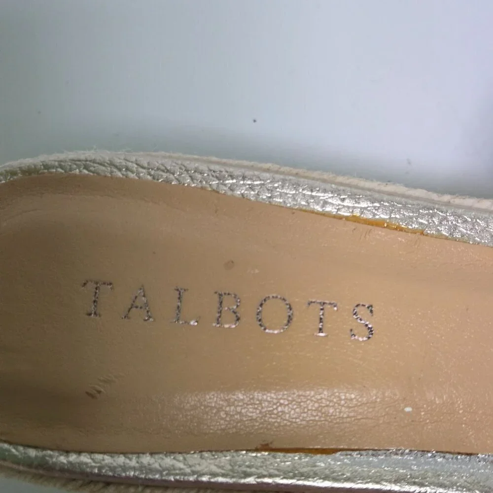 Talbots gold espardrille