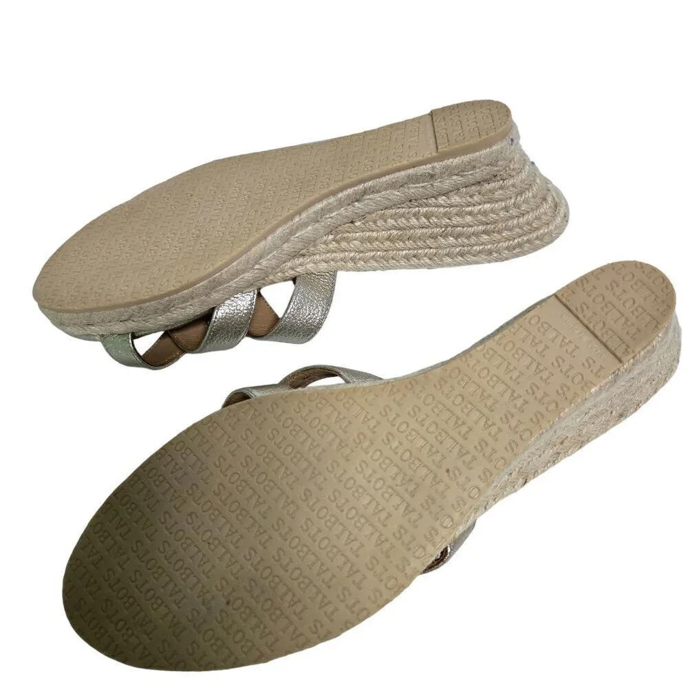 Talbots gold espardrille