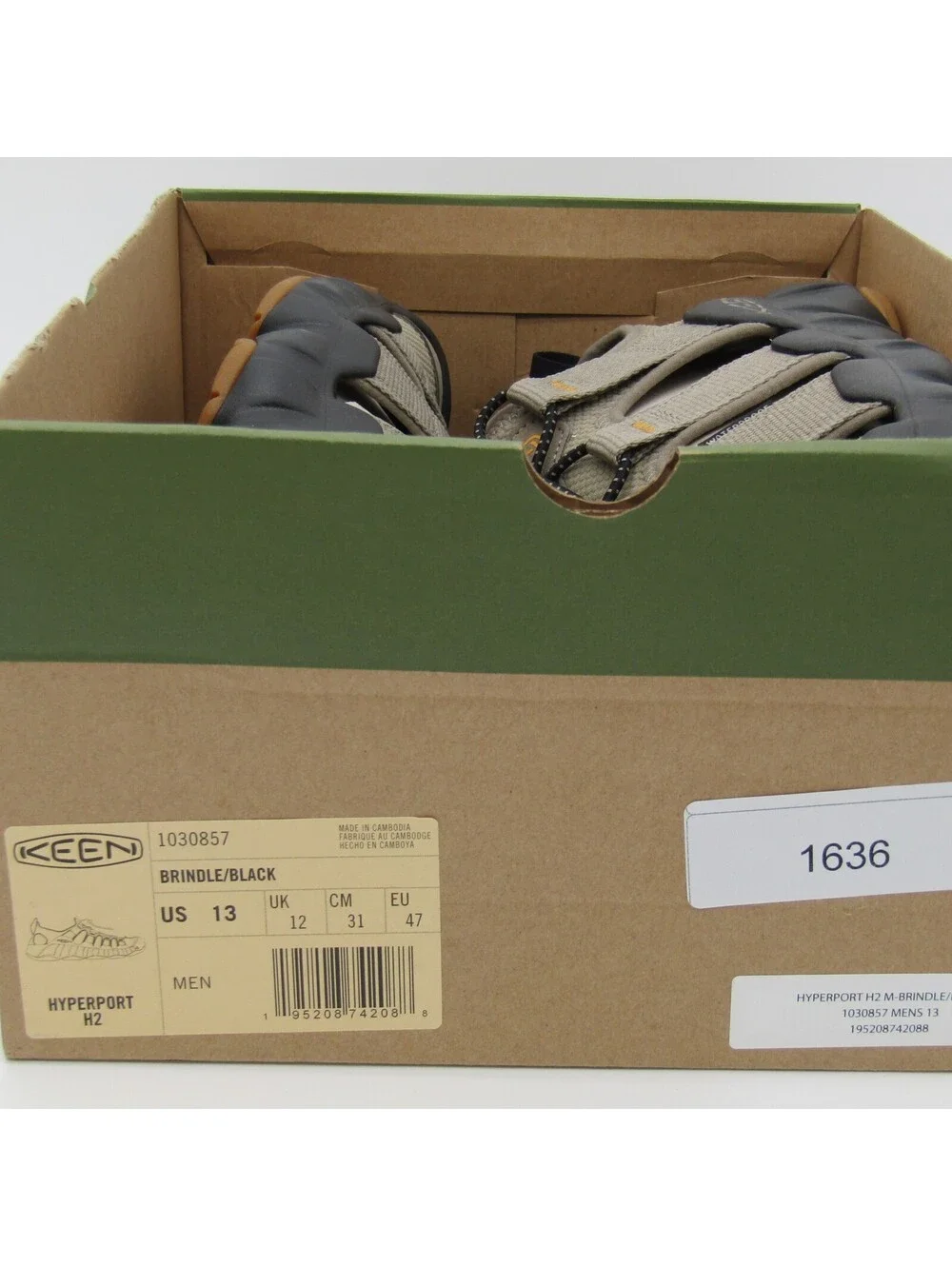 NWT Keen Hyperport H2 Men's 13 Brindle Black