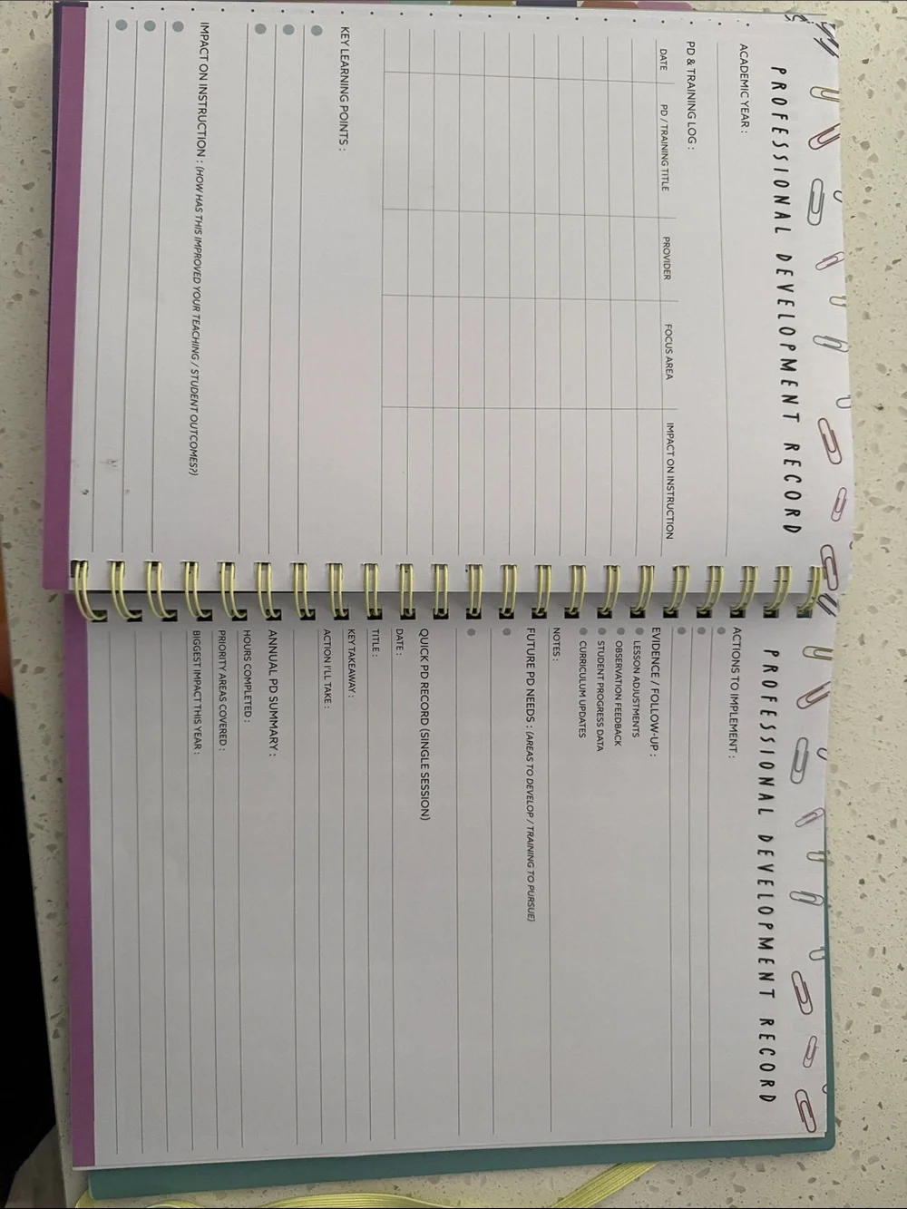 Pembrook teacher planner