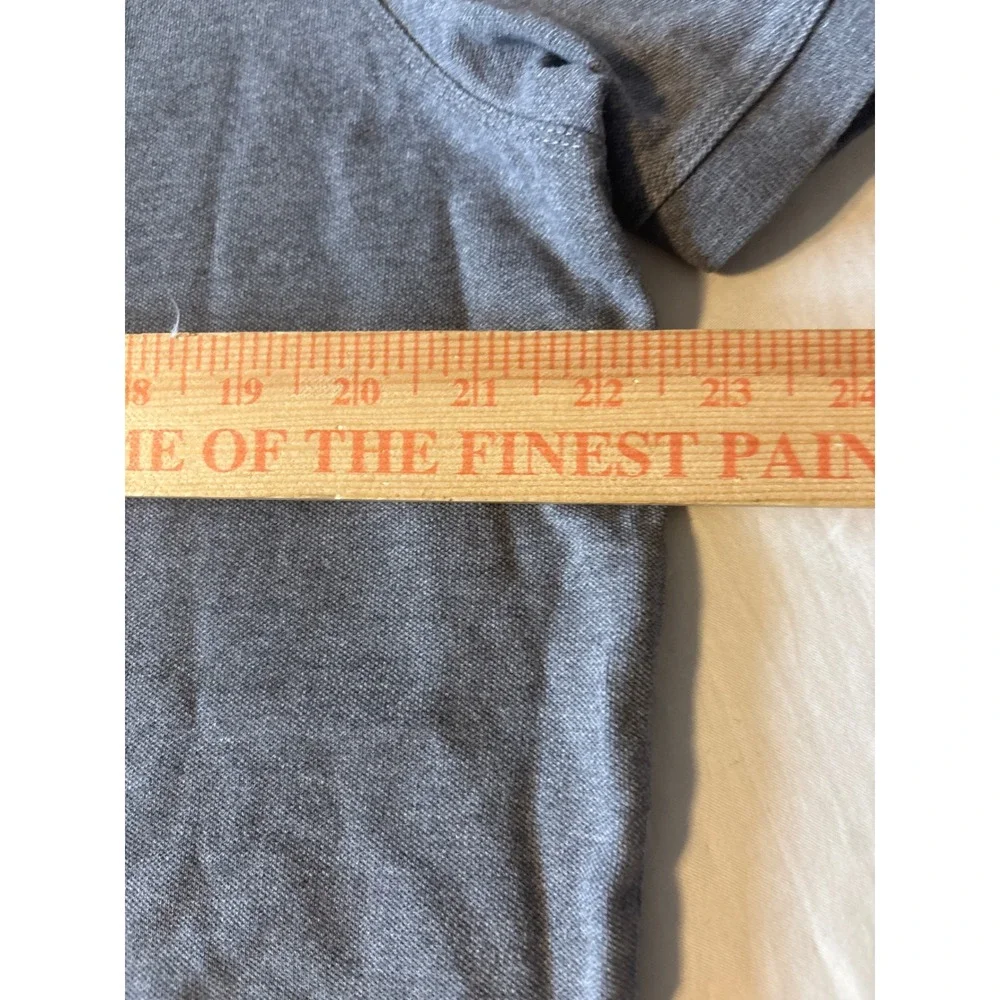 Banana Republic Polo Shirt Mens XL Gray  Elephant Logo Pique Knit