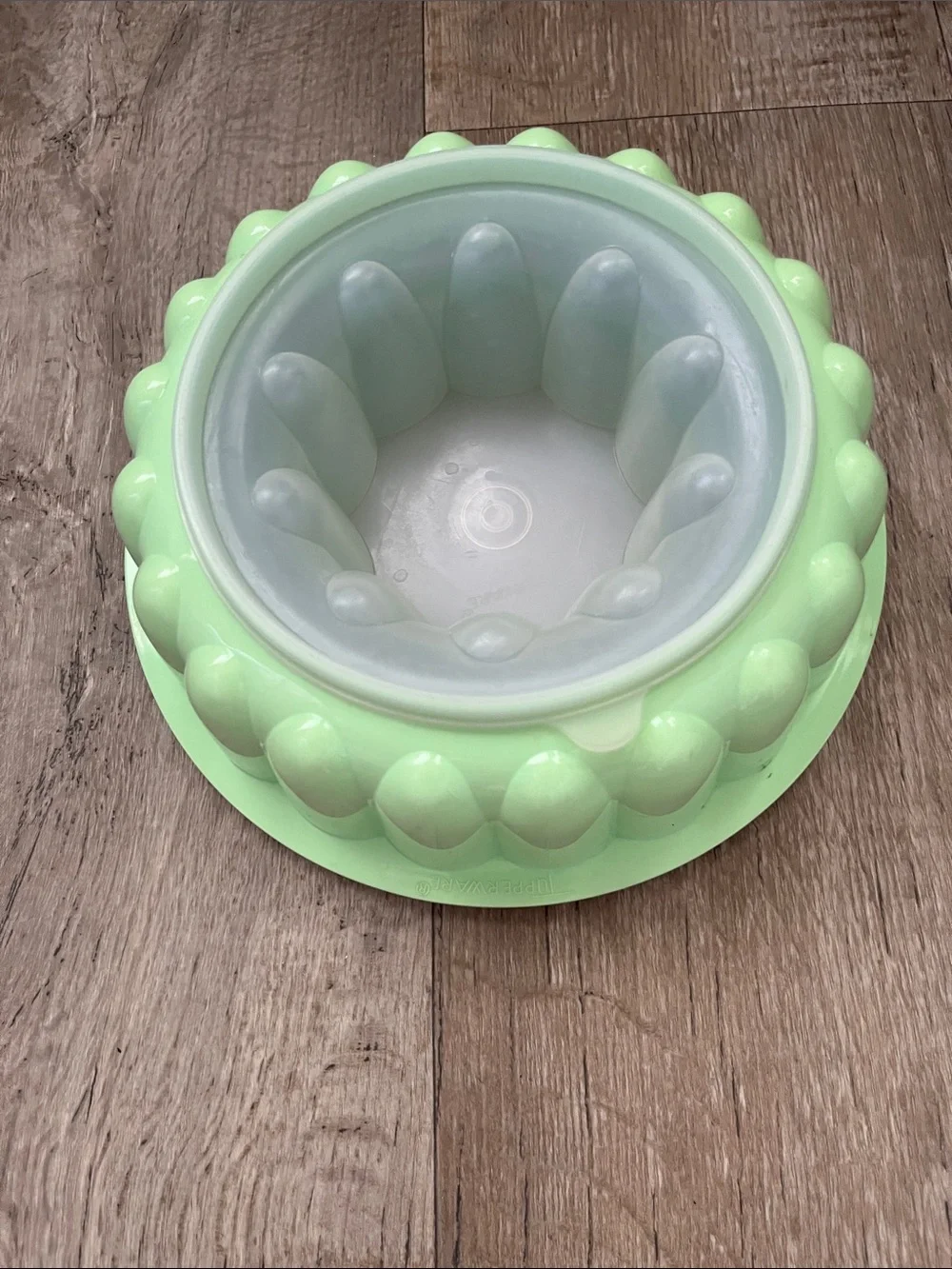 Vintage Jel-N-Serve Mold Tupperware Mint Green 3 Pieces