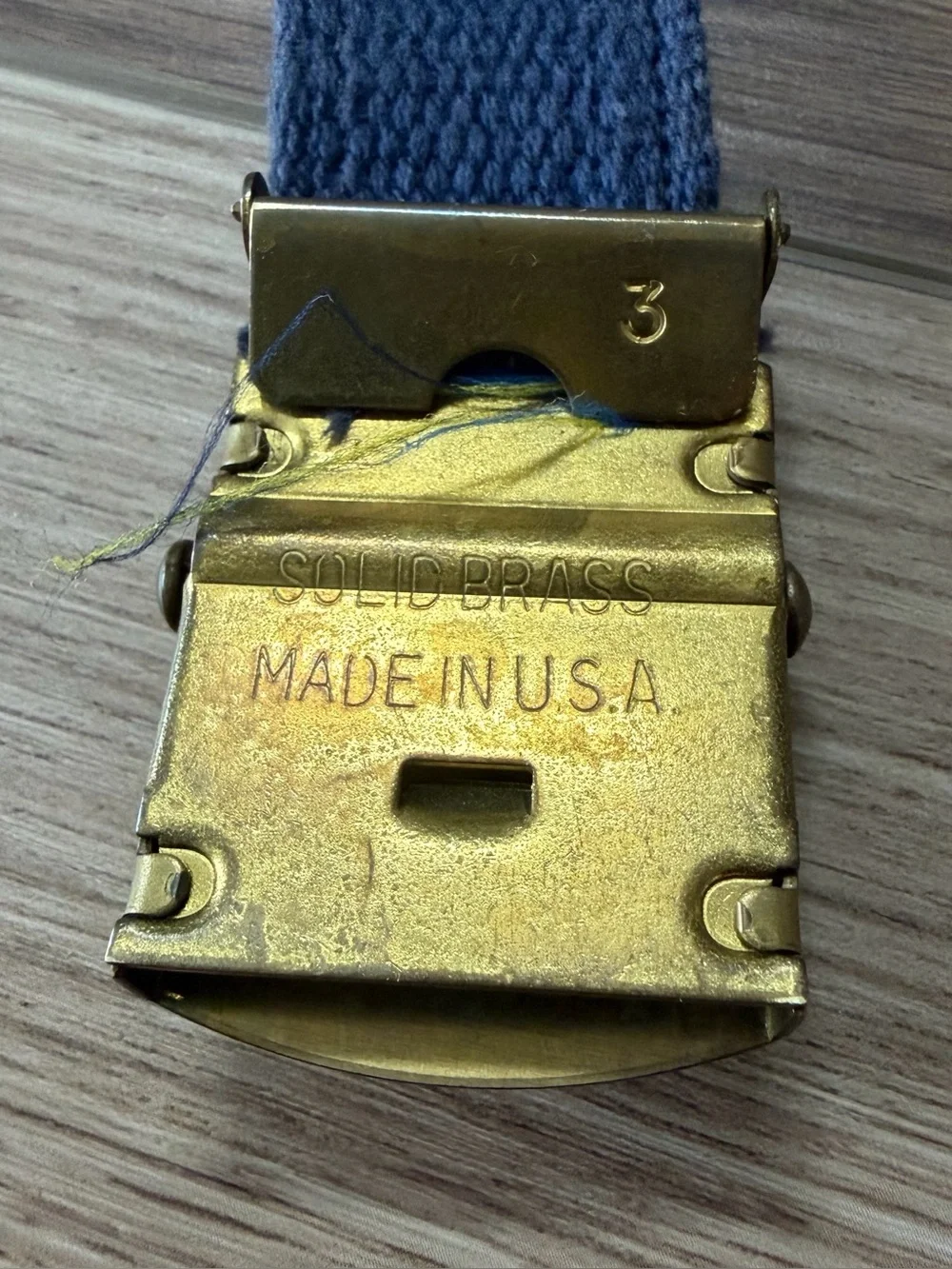 Vintage Pusser’s West Indies Made in USA Nautical Flag Belt