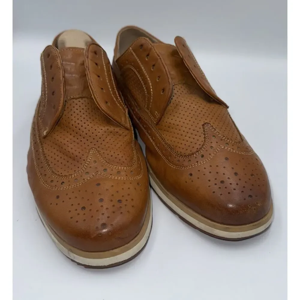 Florsheim Mens 9D Dress Shoes Limited Leather‎ Brown Flux Wing Tip Ox 15108-257