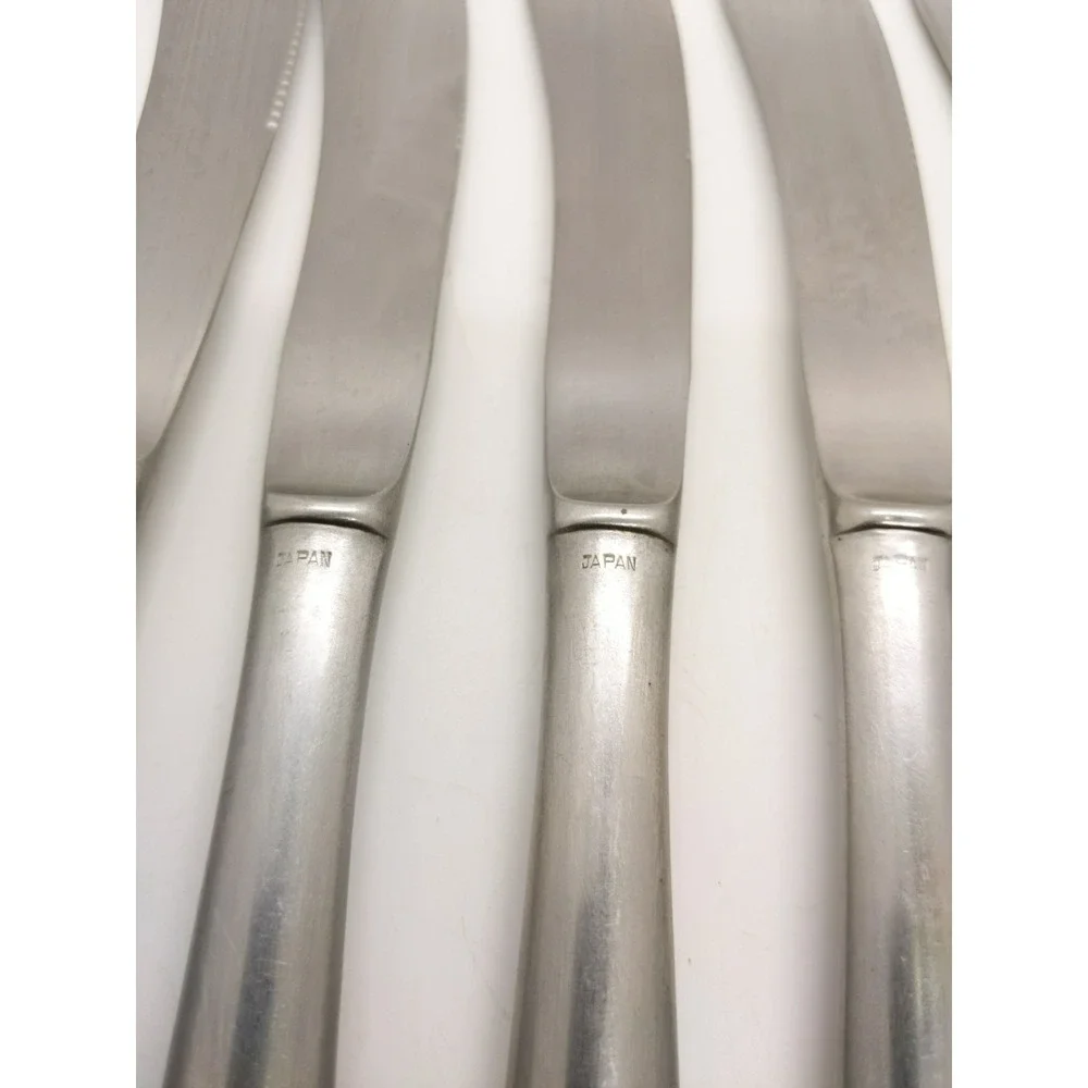 8 Supreme Cutlery Liberty Bell Stainless Dinner Knives 8 1/2