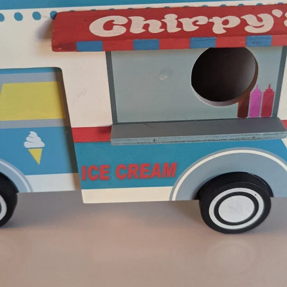 NWT Chirpy's Ice Cream Food Truck Bird House Michael's Ashland Summer Garden RWB