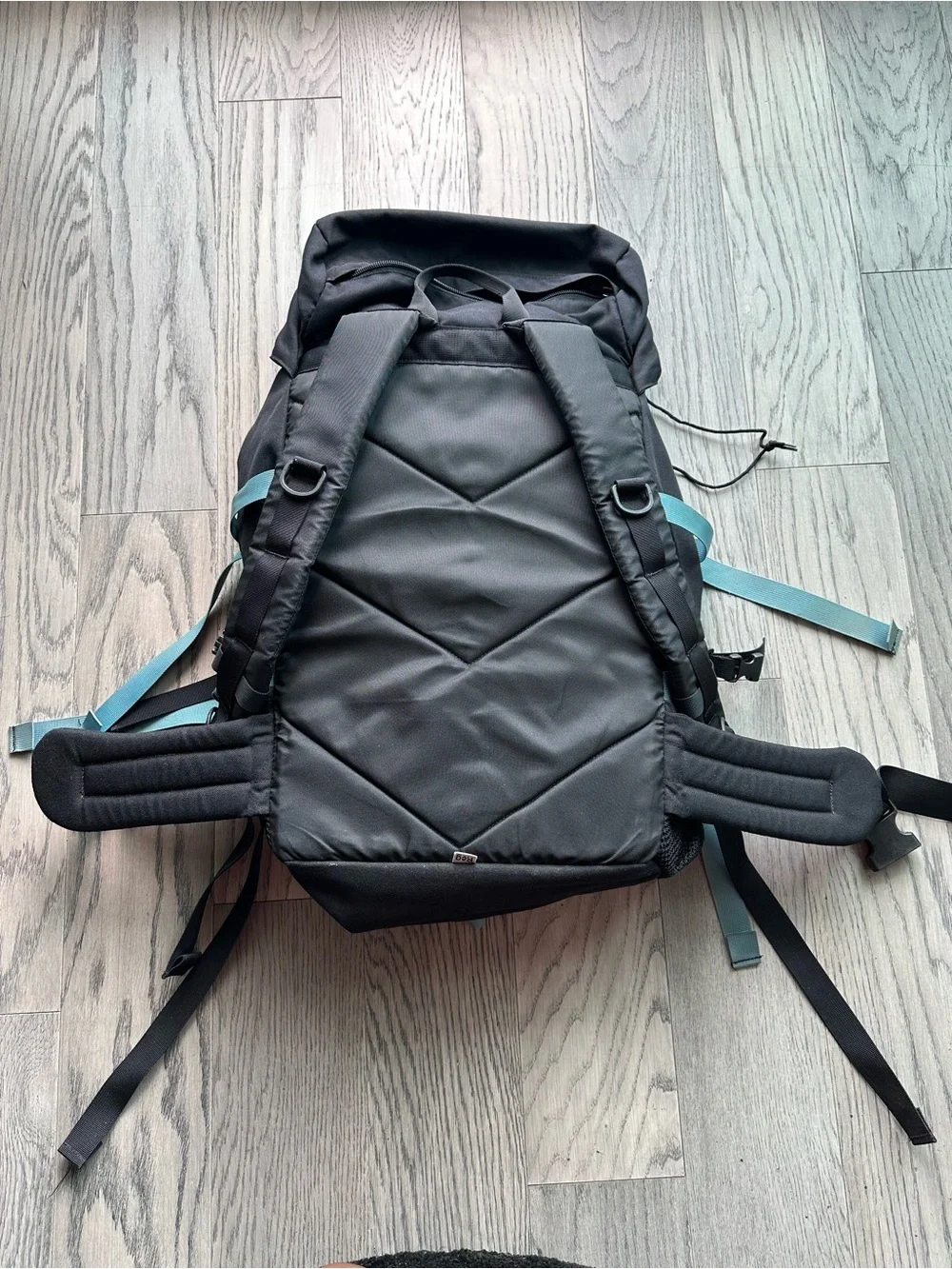 The North Face Large Hiking Backpack with Teal Straps