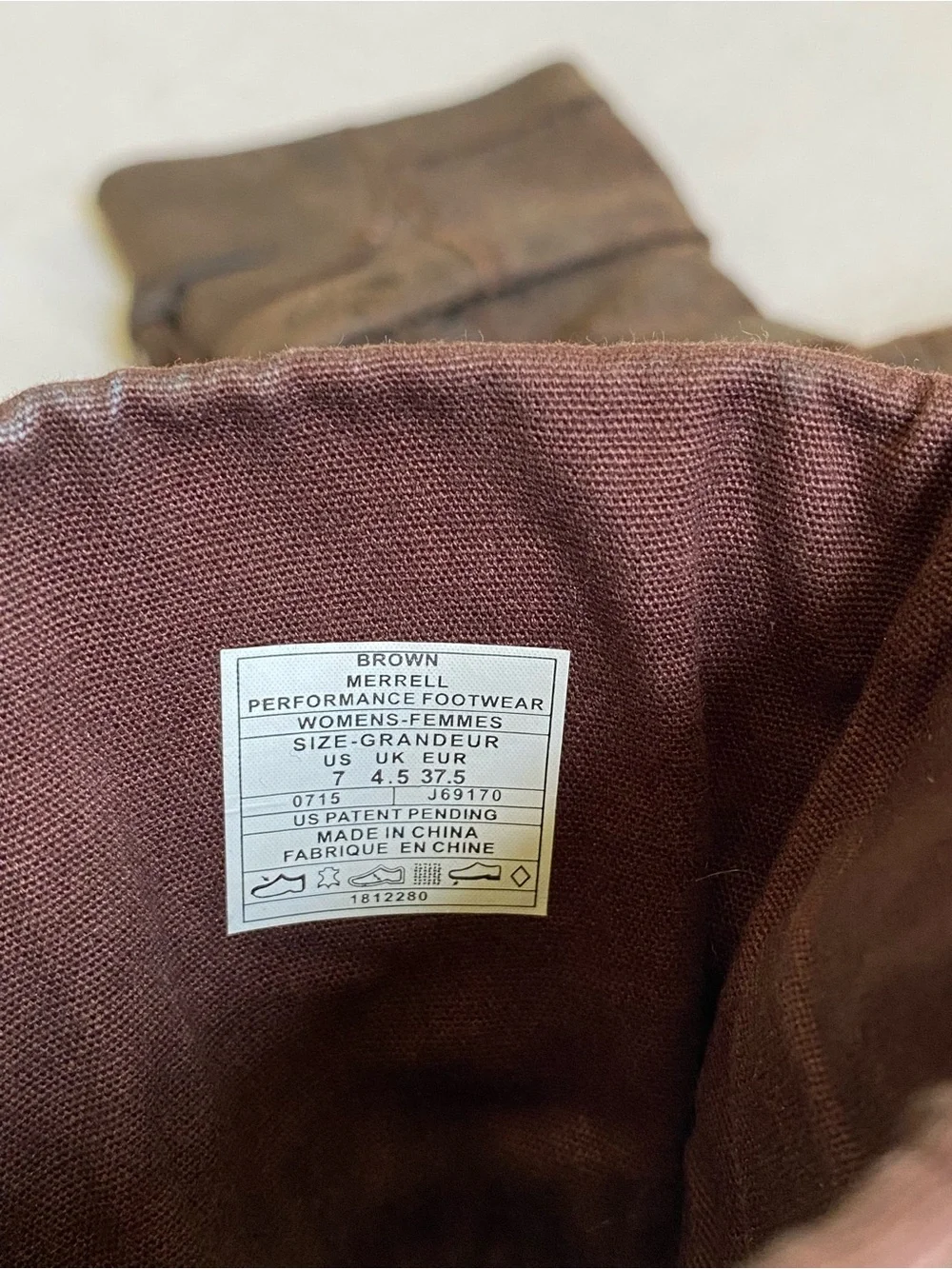 Merrell excellent preowned