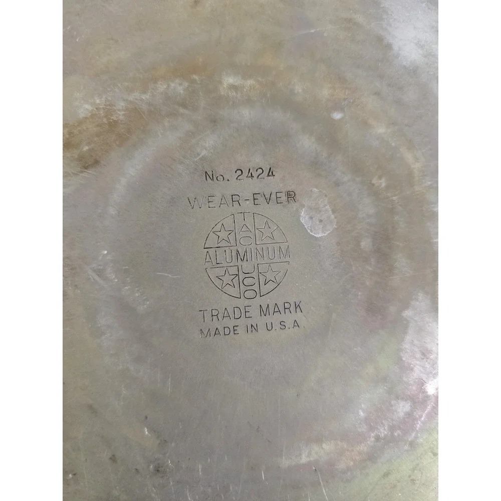 VTG Wear-Ever 2424 Aluminum Egg Poacher 4 Cup Skillet Pan with Lid Made in USA
