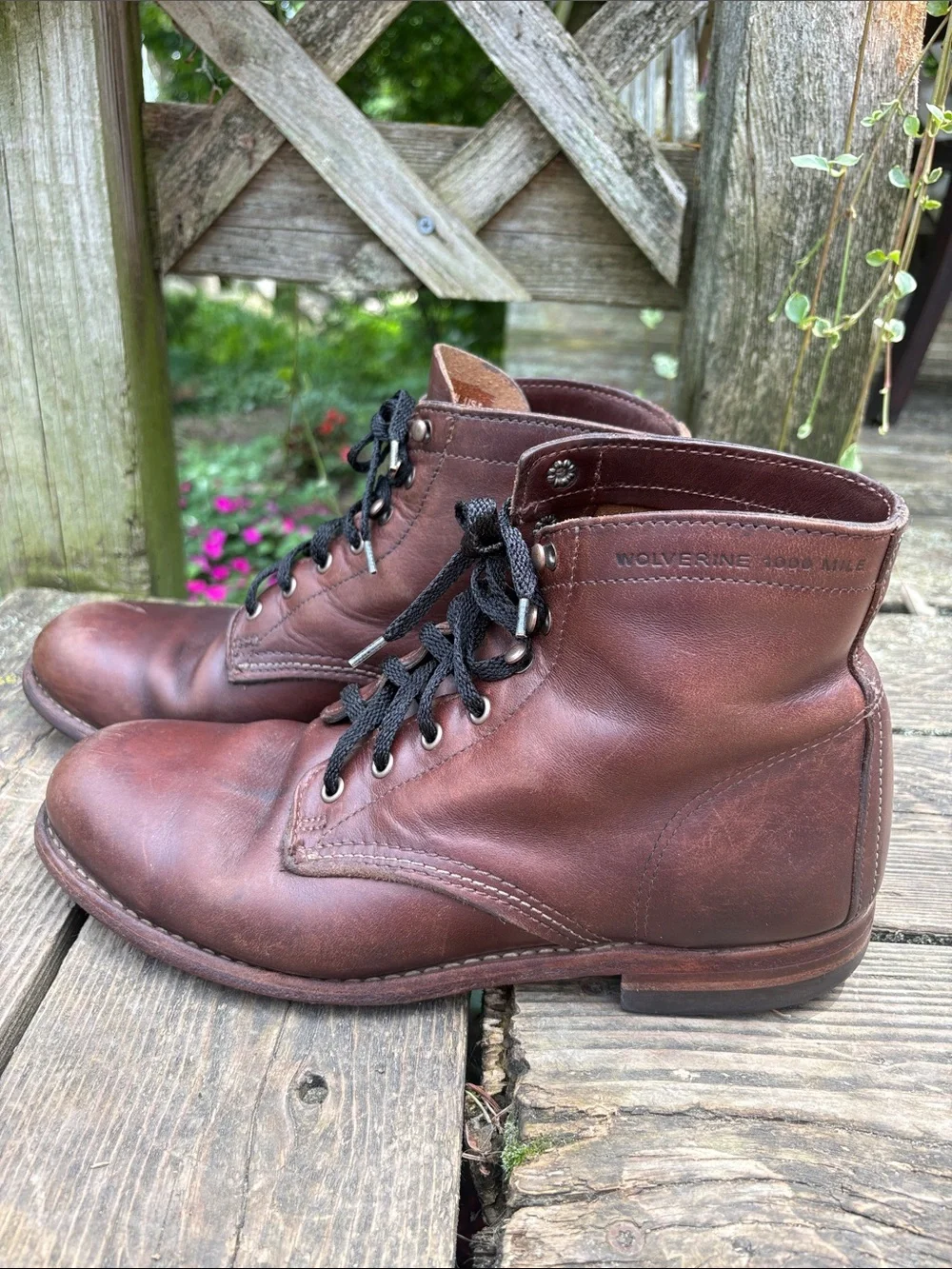 Wolverine 9D Brown Leather Lace-Up Men’s Work Boots