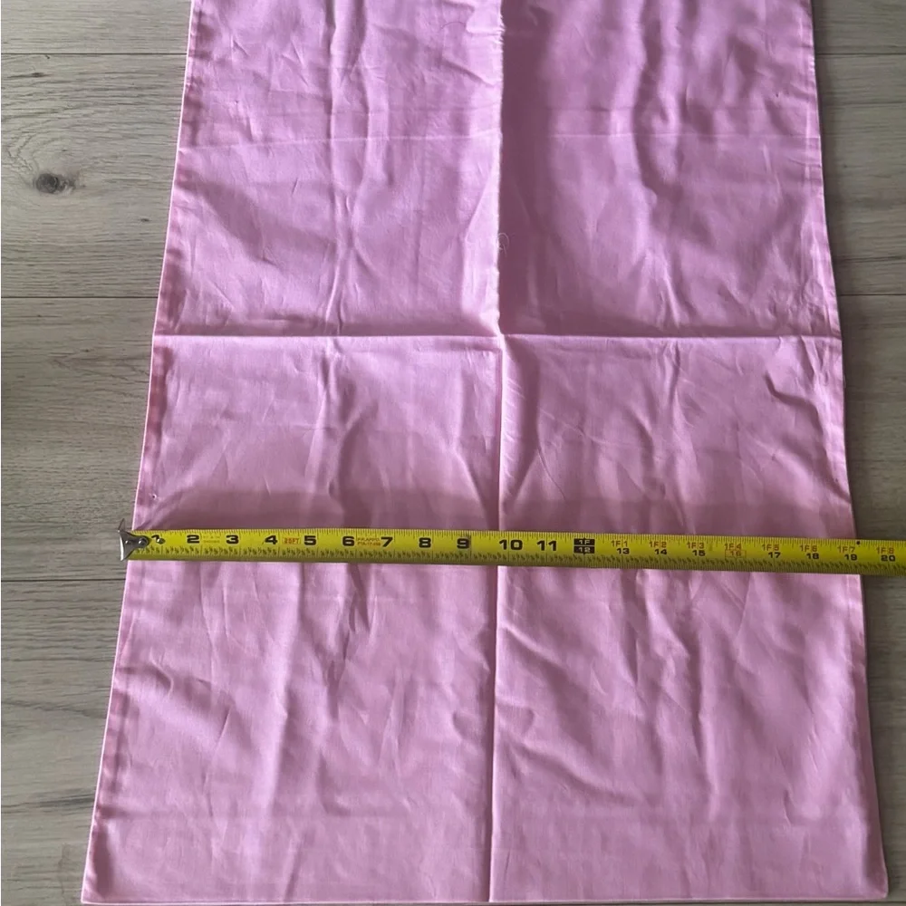 New Vintage Pink Cotton Sheet and Pillowcase Set Crochet Lace Cottagecore twin