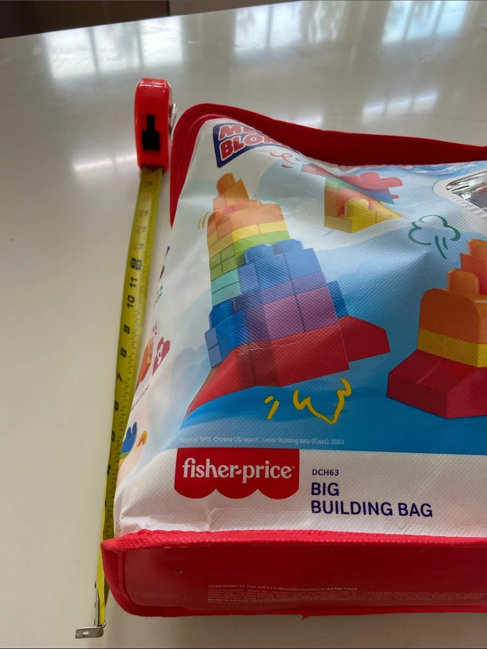 Fisher-Price Mega Bloks Building Bag - Red, Blue, Yellow, Green, Purple, Orange